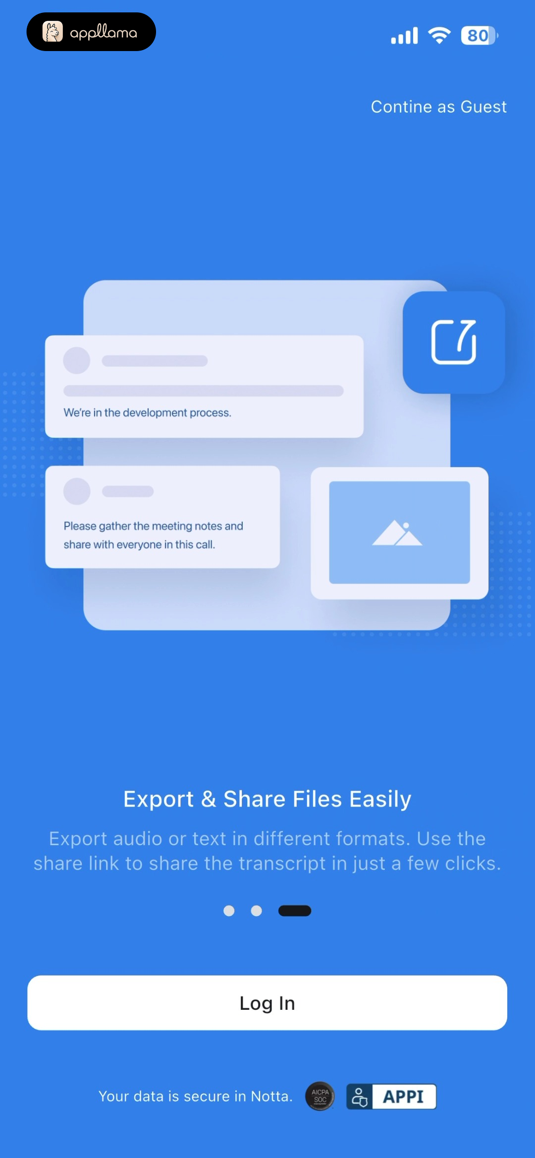 Export and Share Files