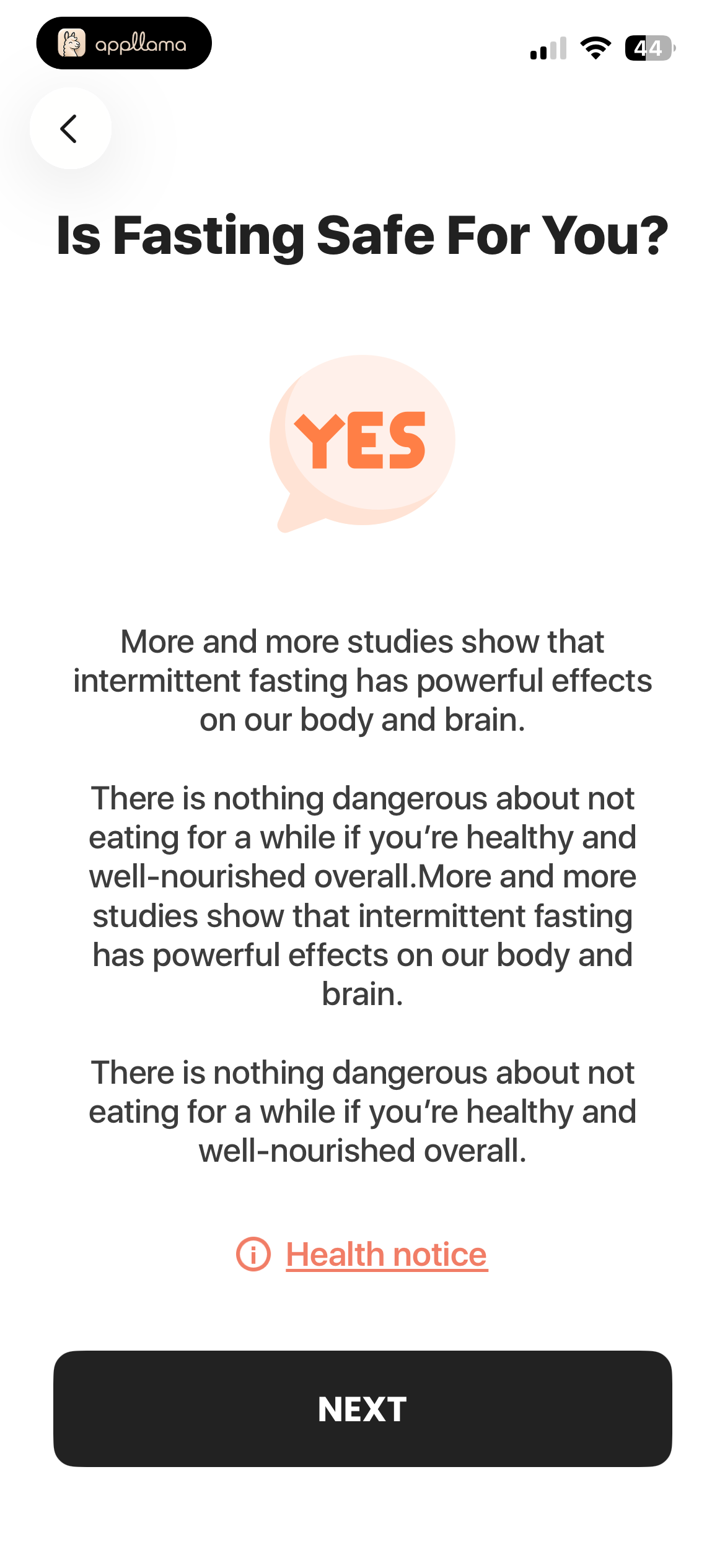 Fasting Safety