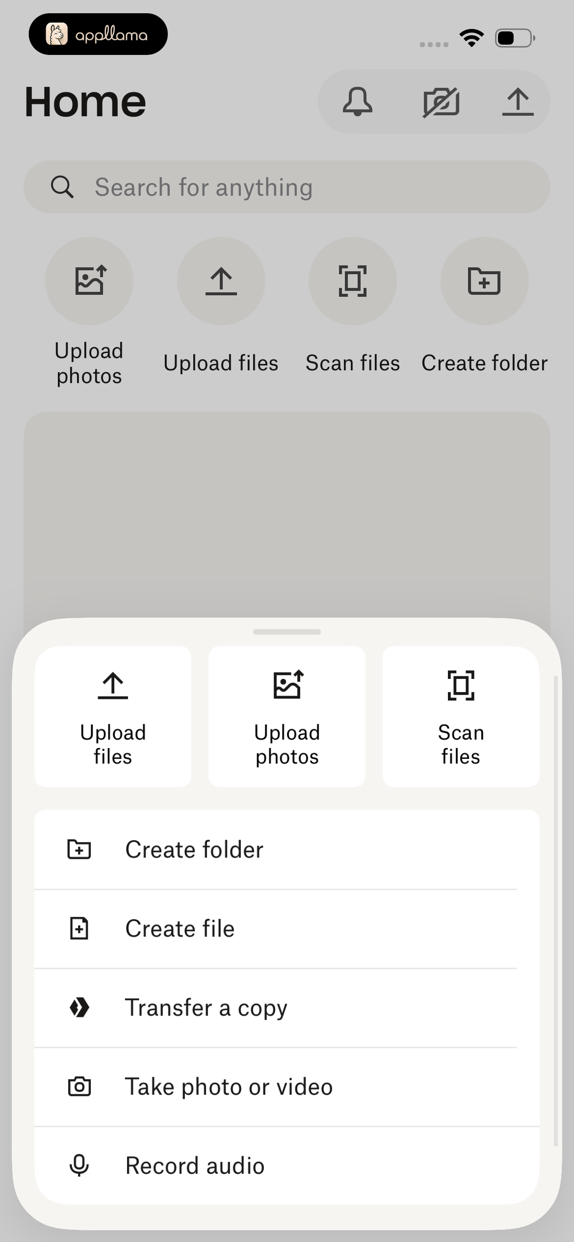 Add Content Menu