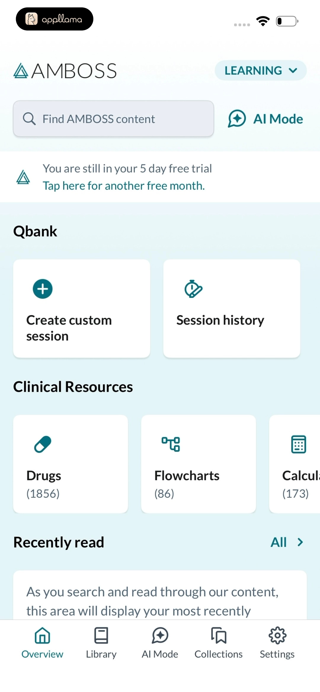 Learning Home Dashboard