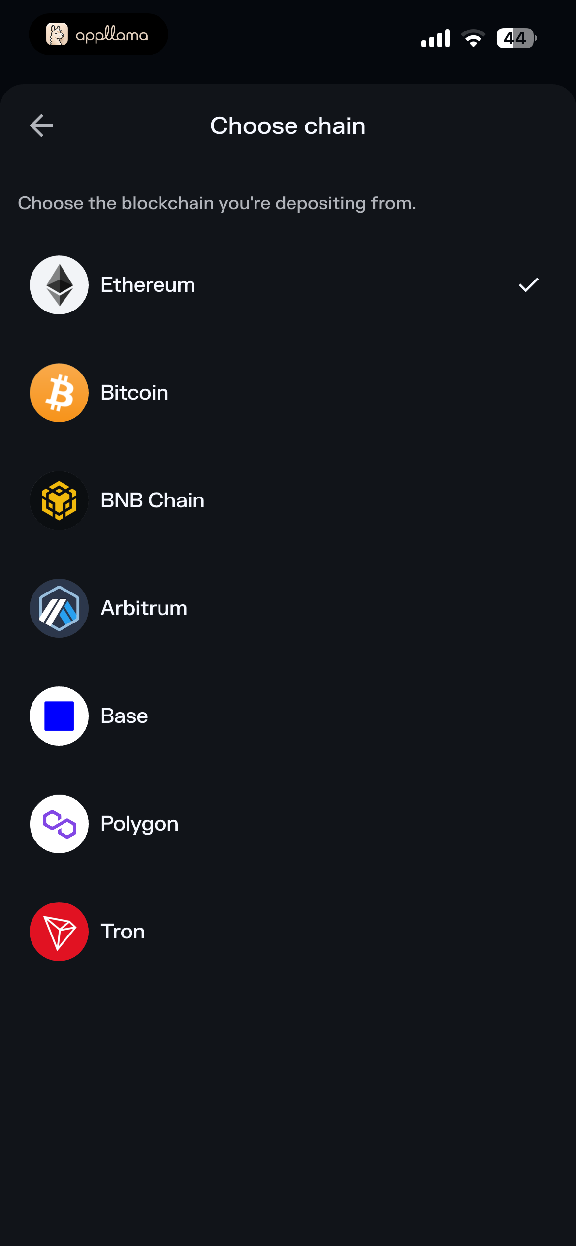 Receive Chain Selector