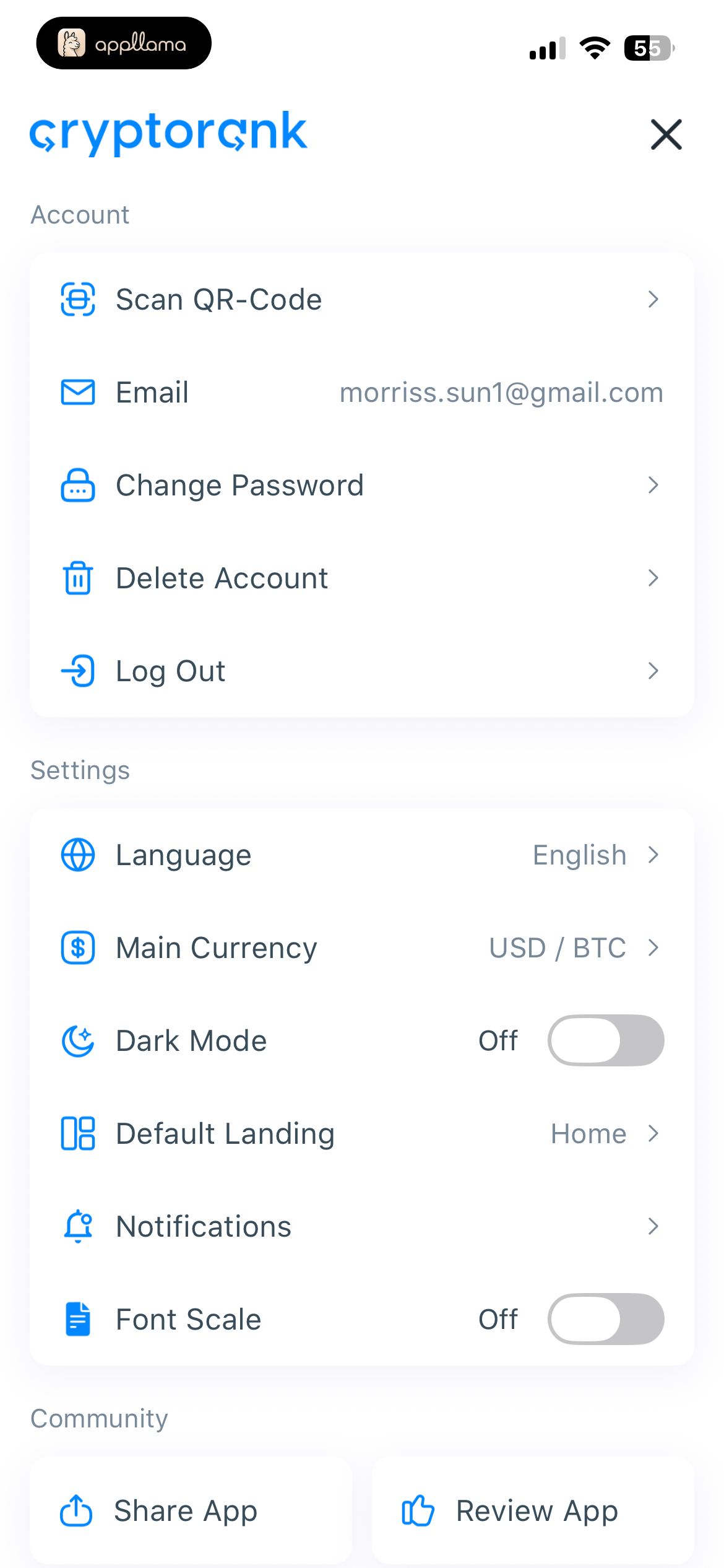Account Settings