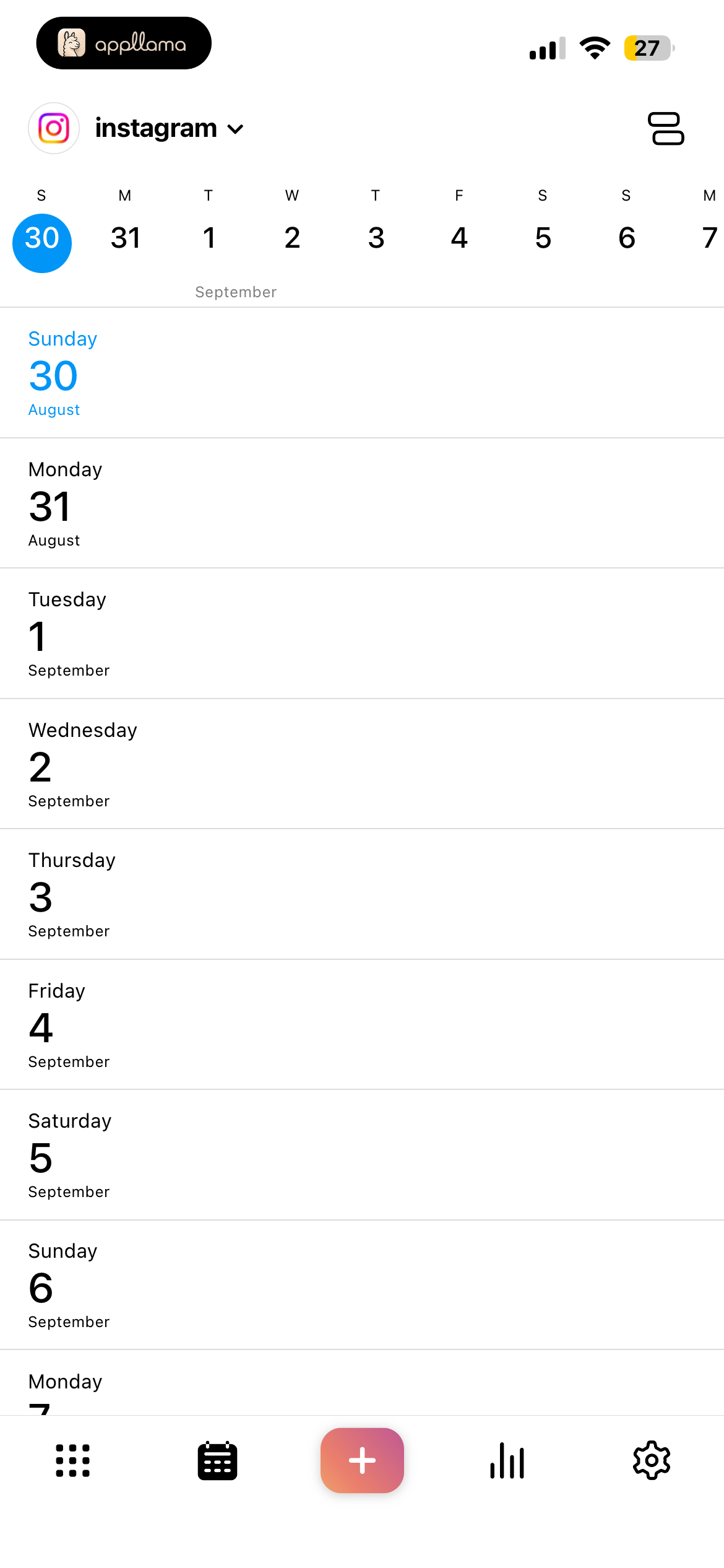 Content Calendar