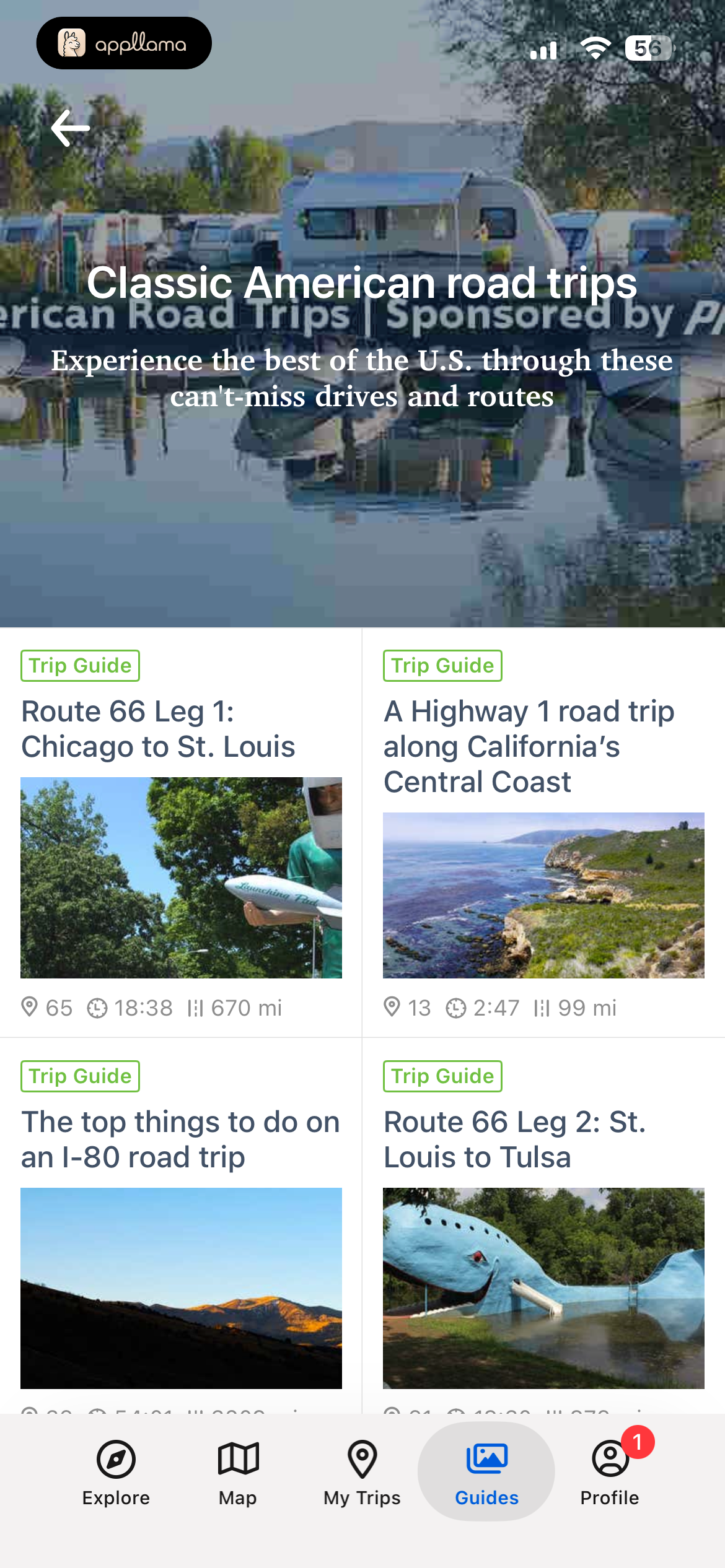 Travel Guides Grid