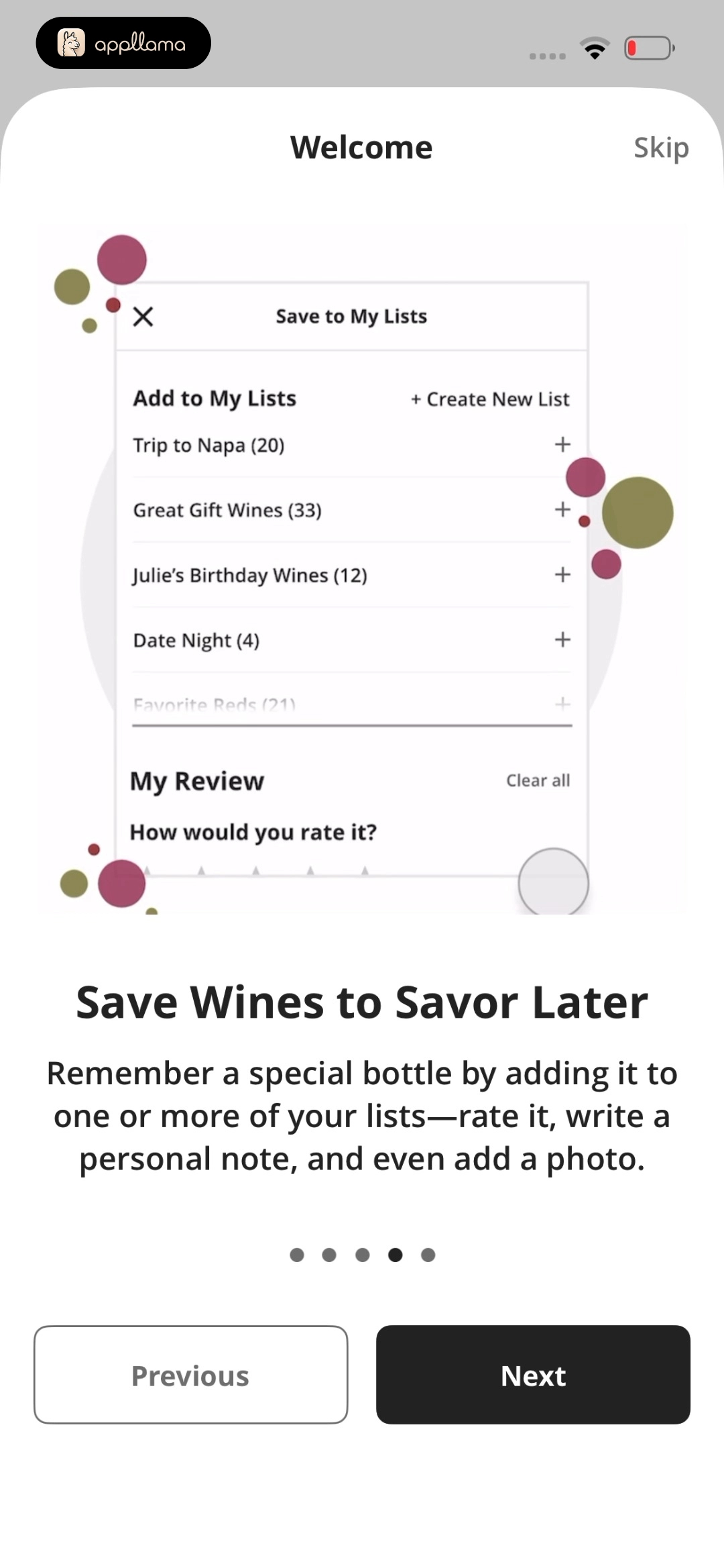 Onboarding Save Lists