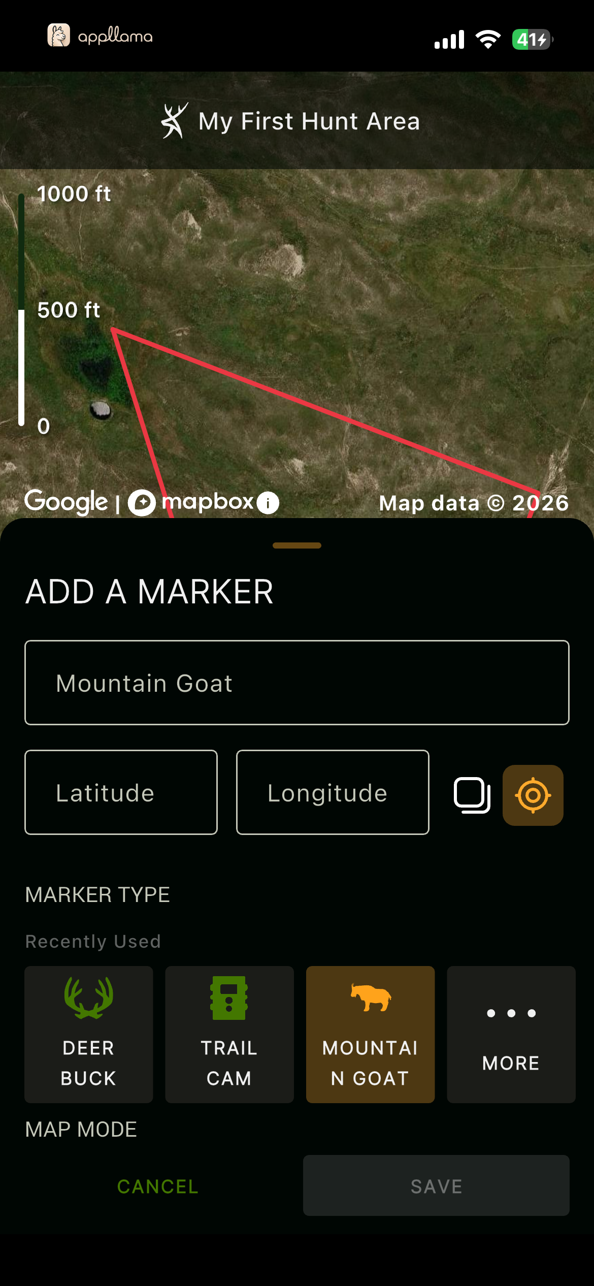 Add Marker Coordinates
