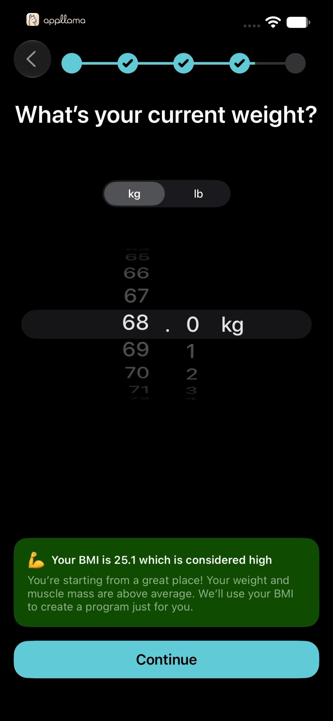 Current Weight Input