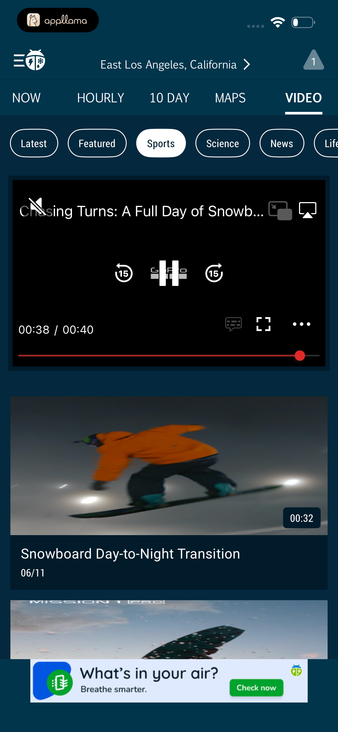 Sports Video Feed
