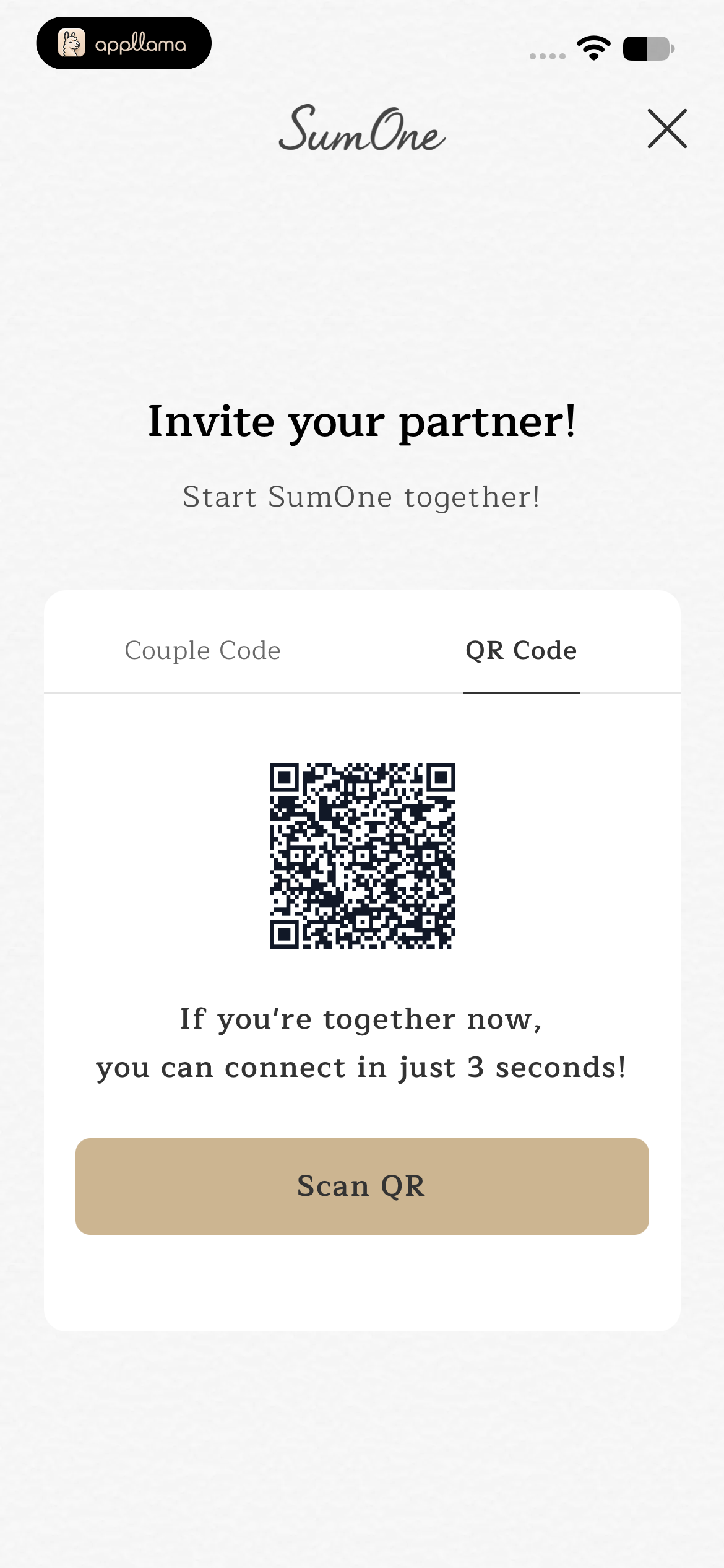 Invite Partner QR Code
