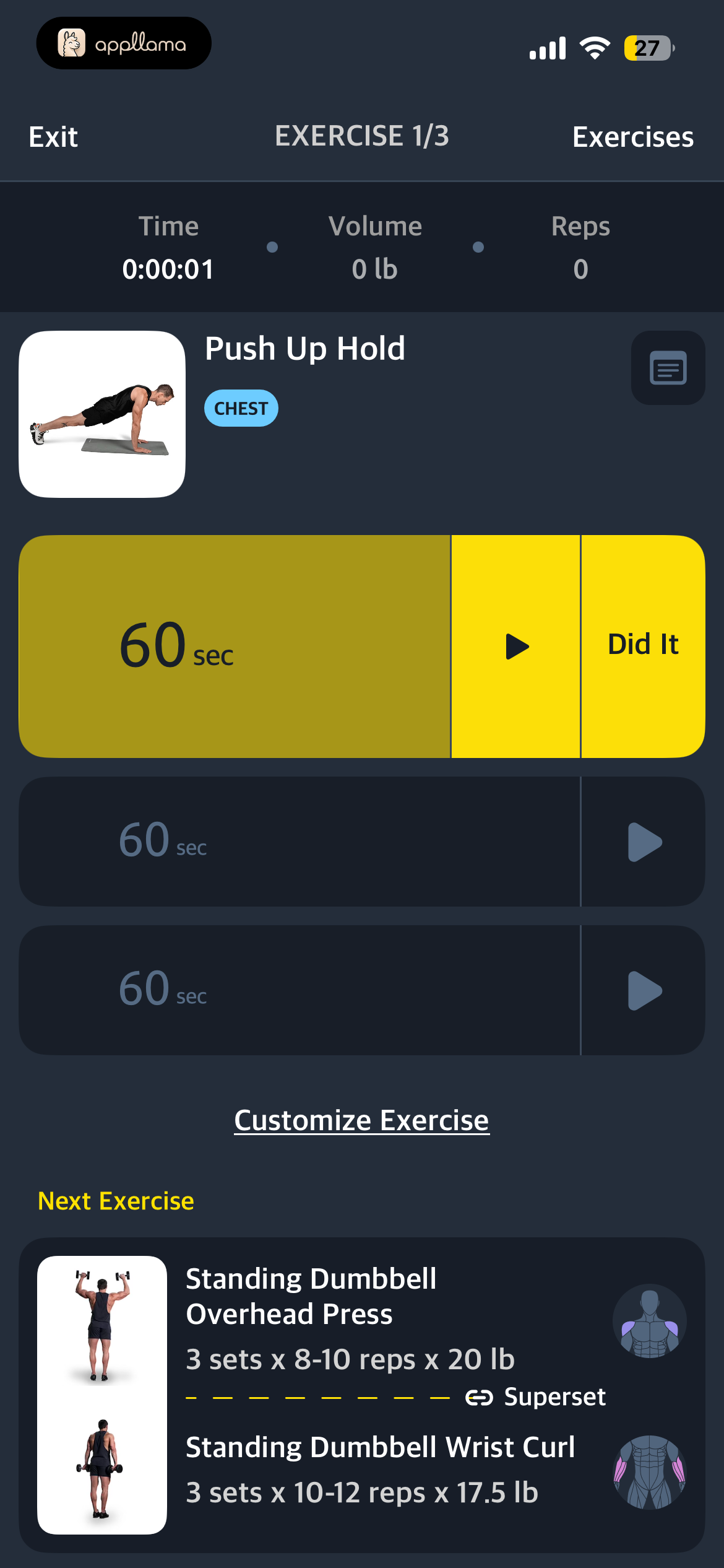 Workout Set Tracker