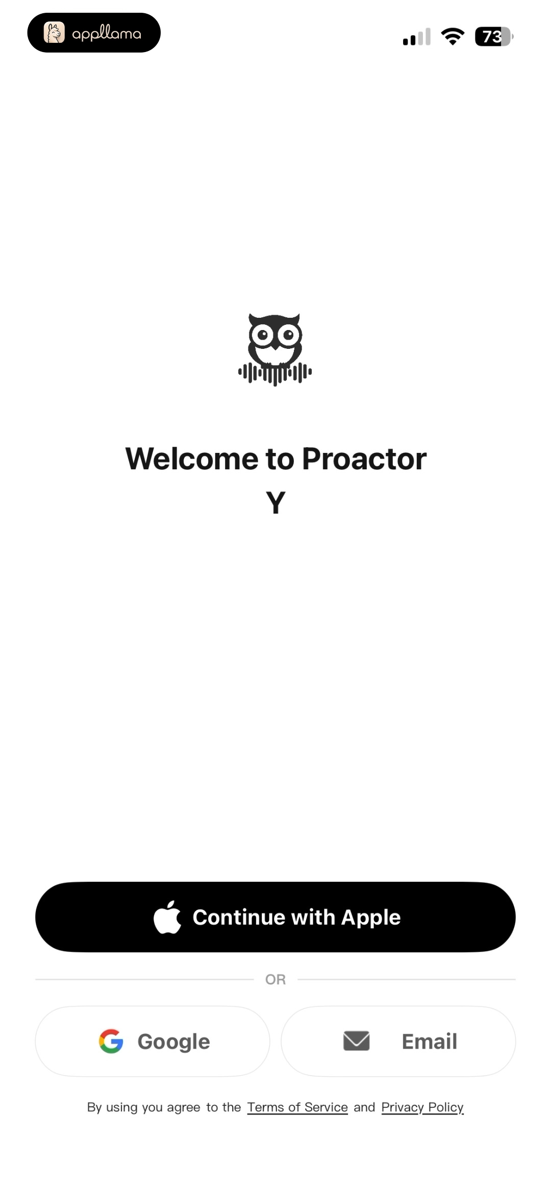 Authentication Welcome