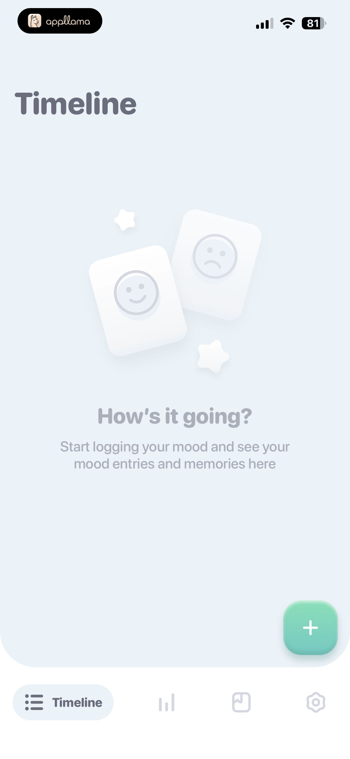 Timeline Empty State
