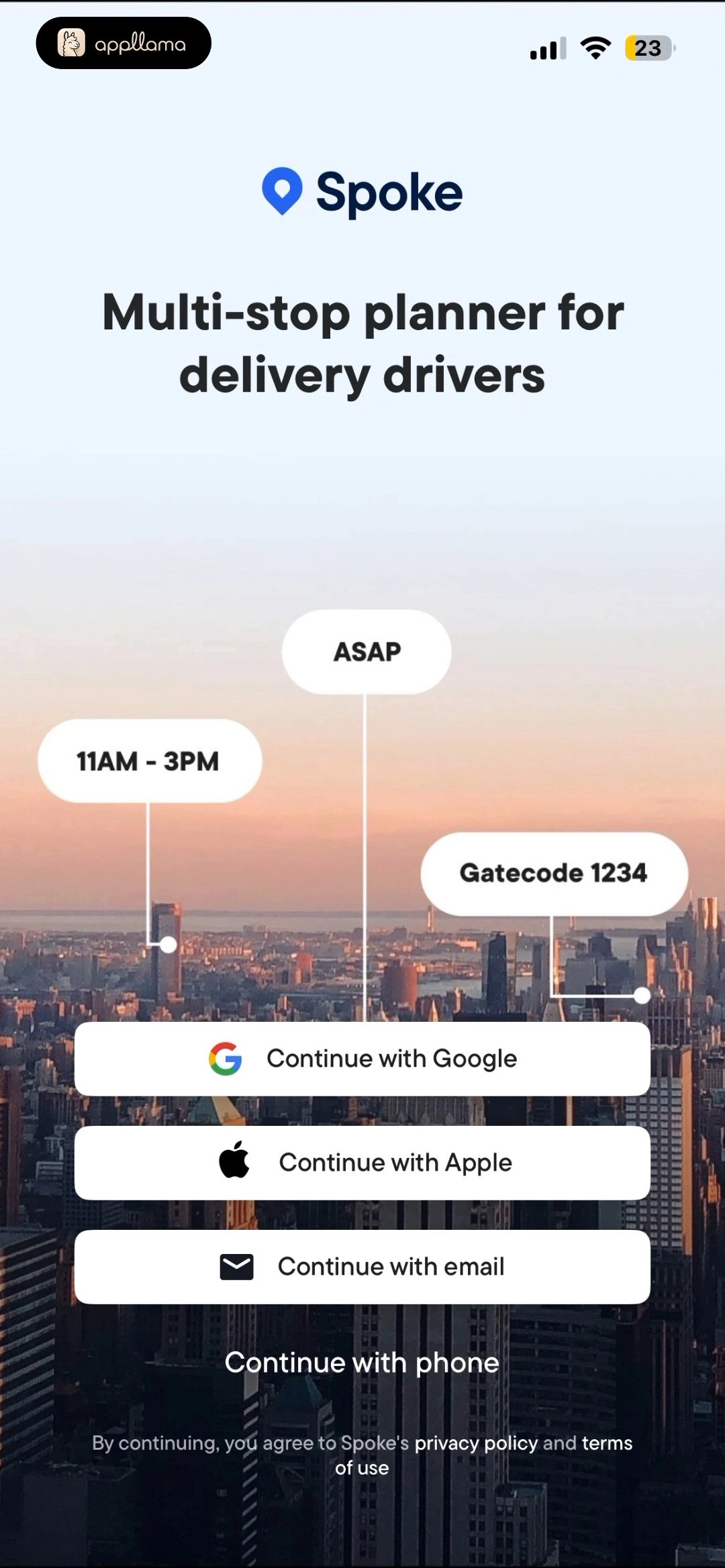 Authentication Landing