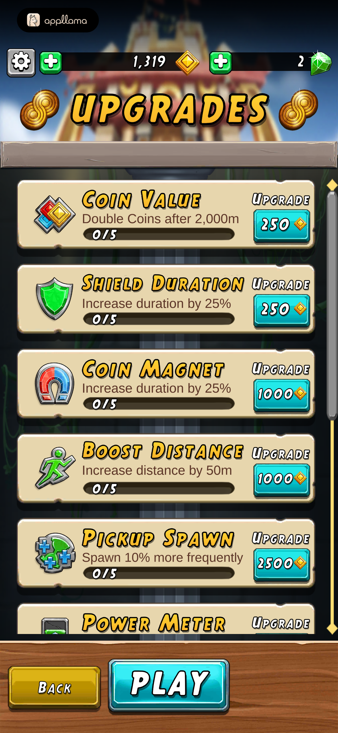 Upgrades
