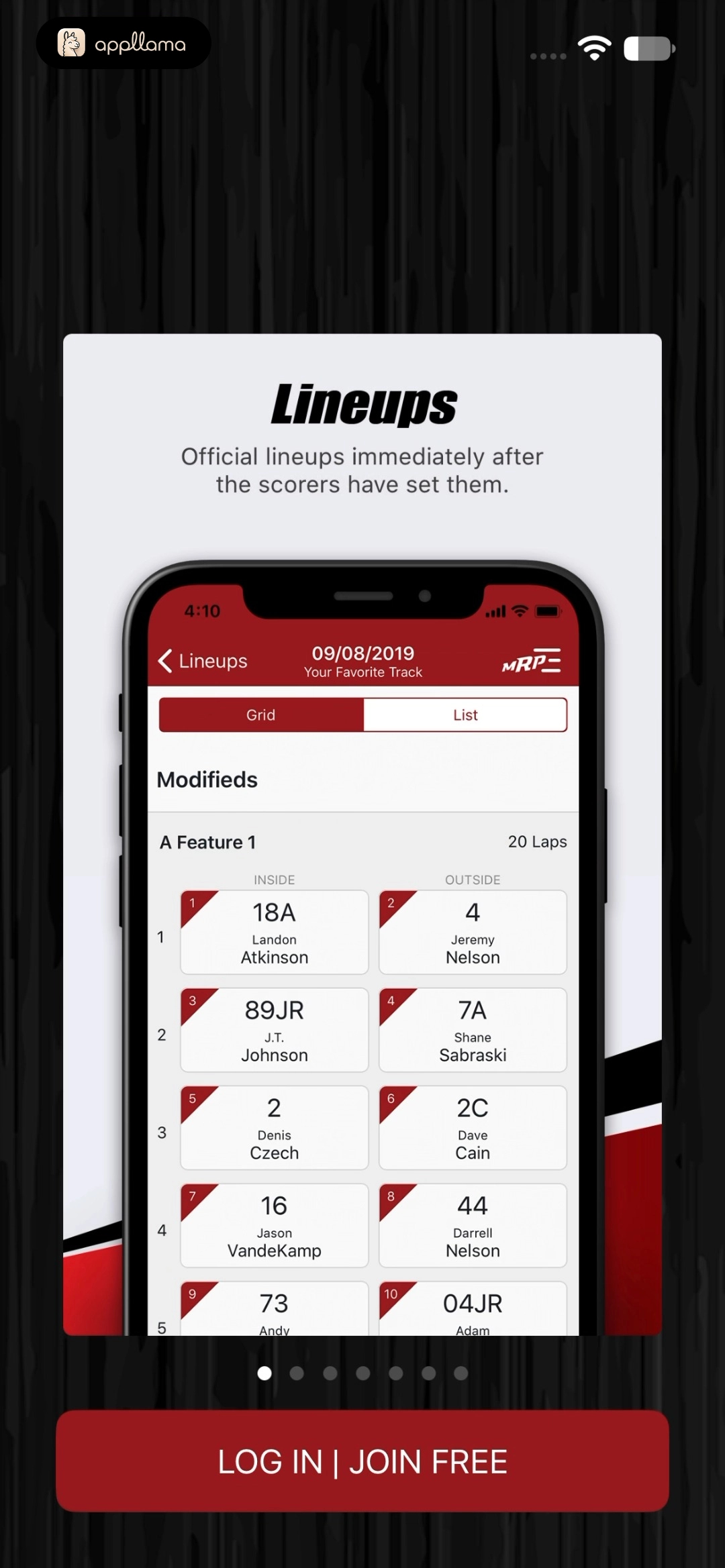 Lineups Onboarding