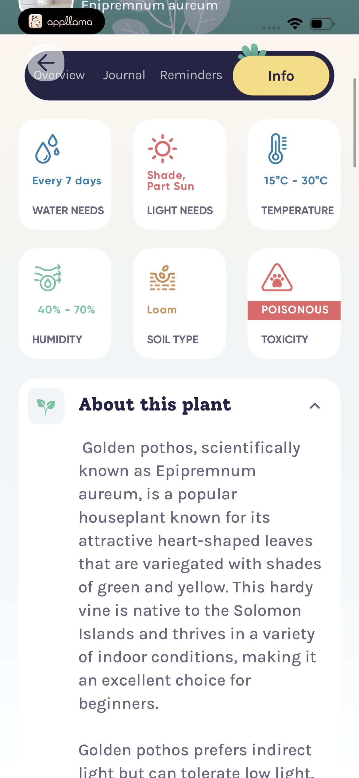 Plant Information
