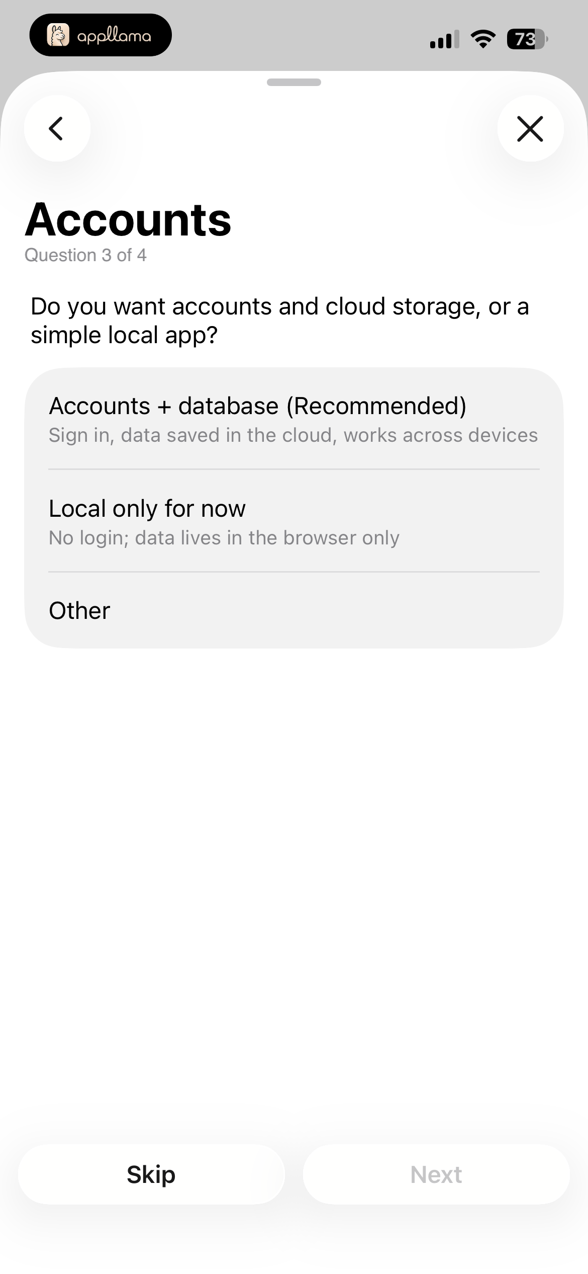 Accounts Question
