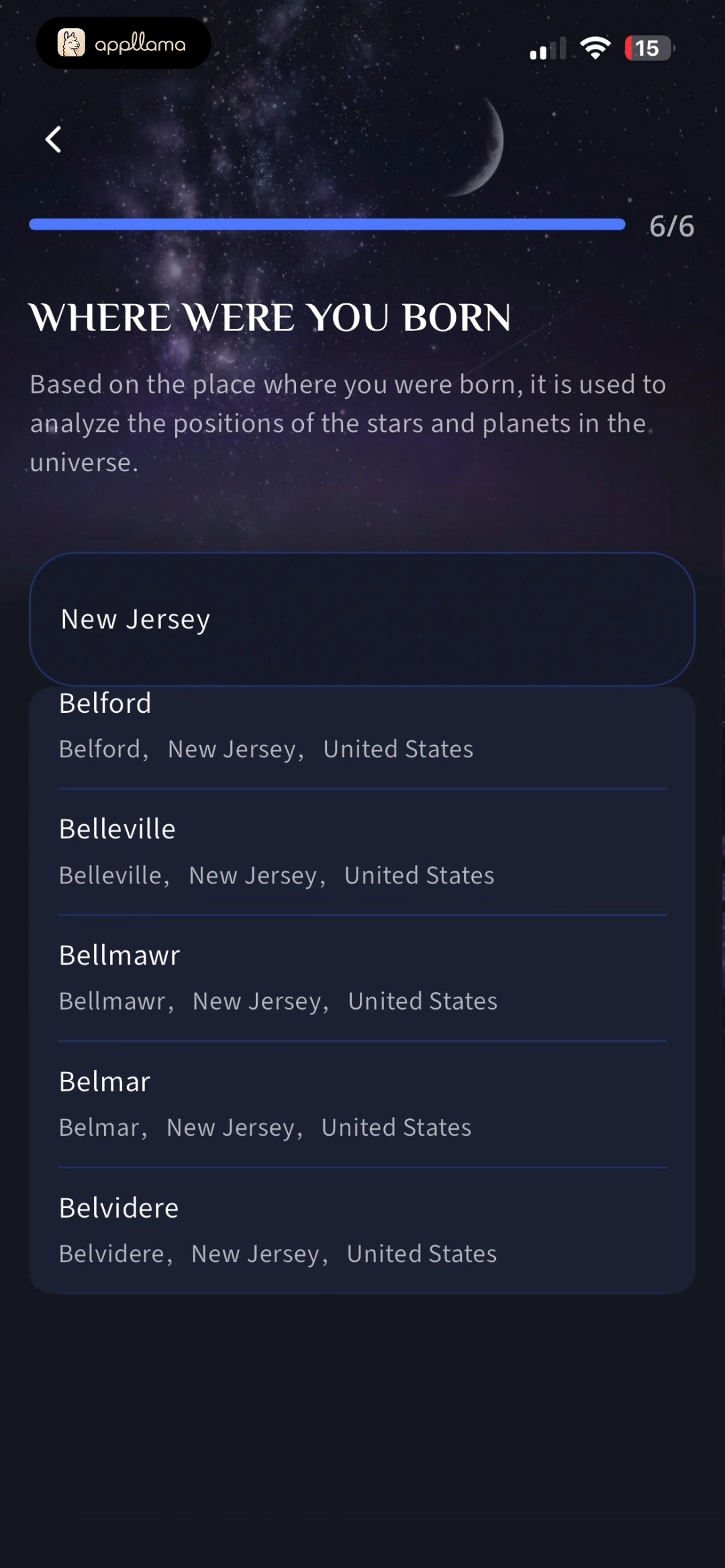 Birthplace Search
