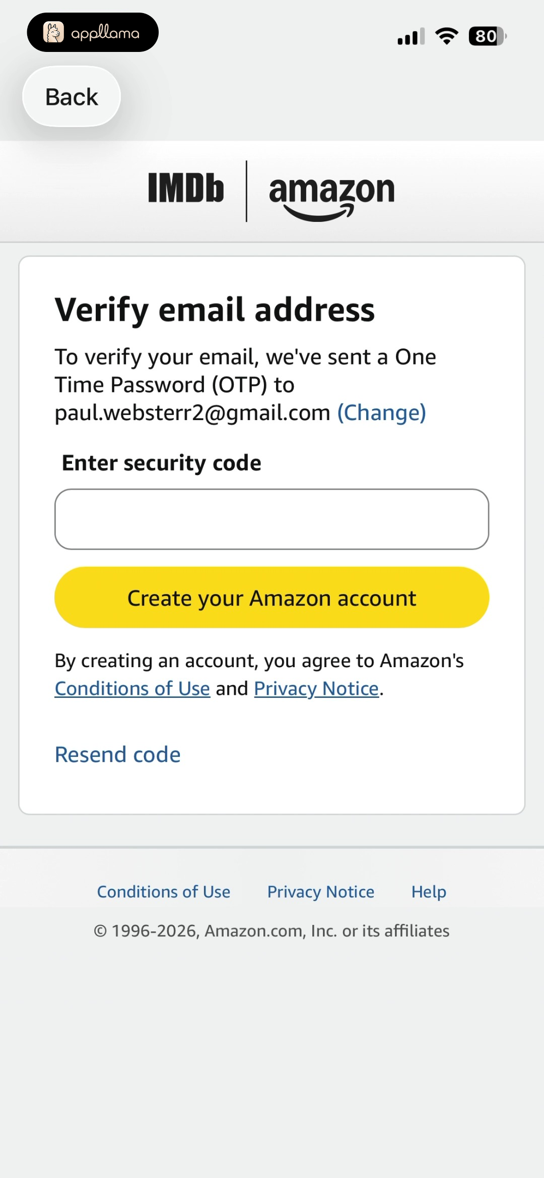 Email Verification