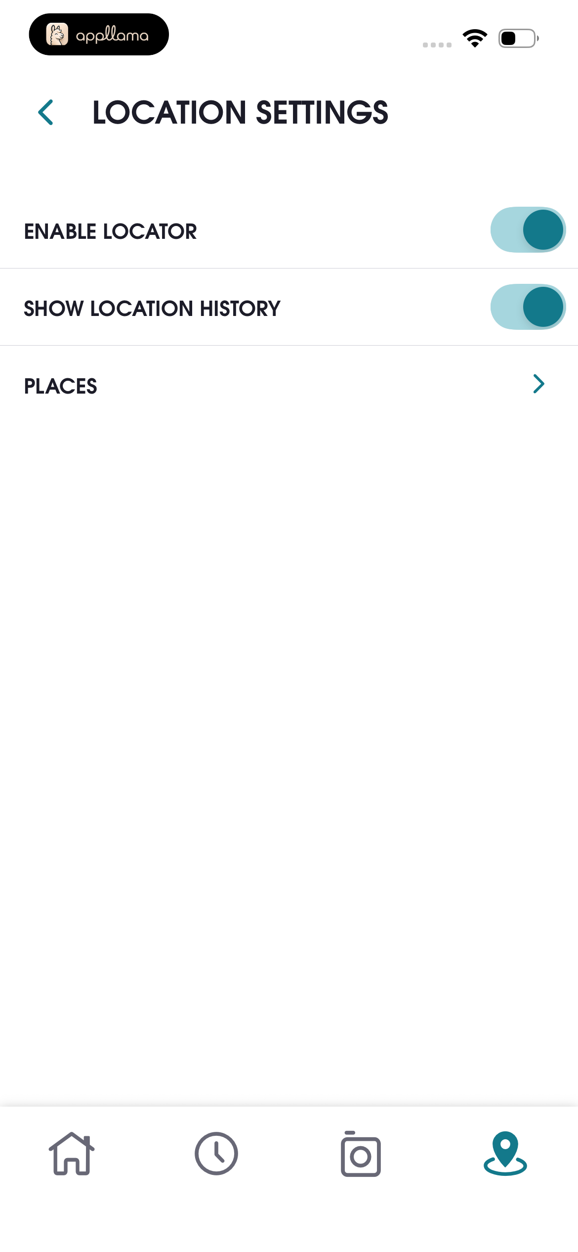 Location Settings