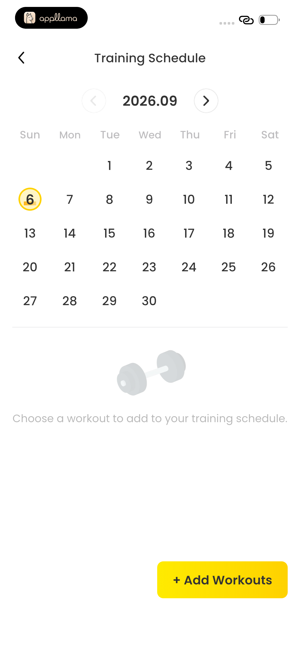 Training Schedule