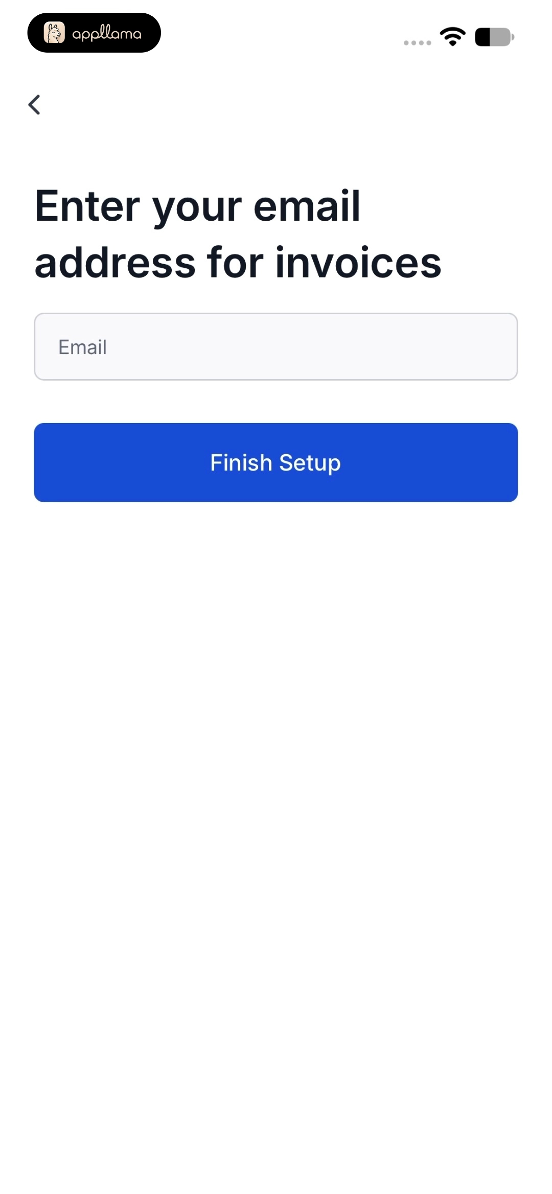 Invoice Email Setup