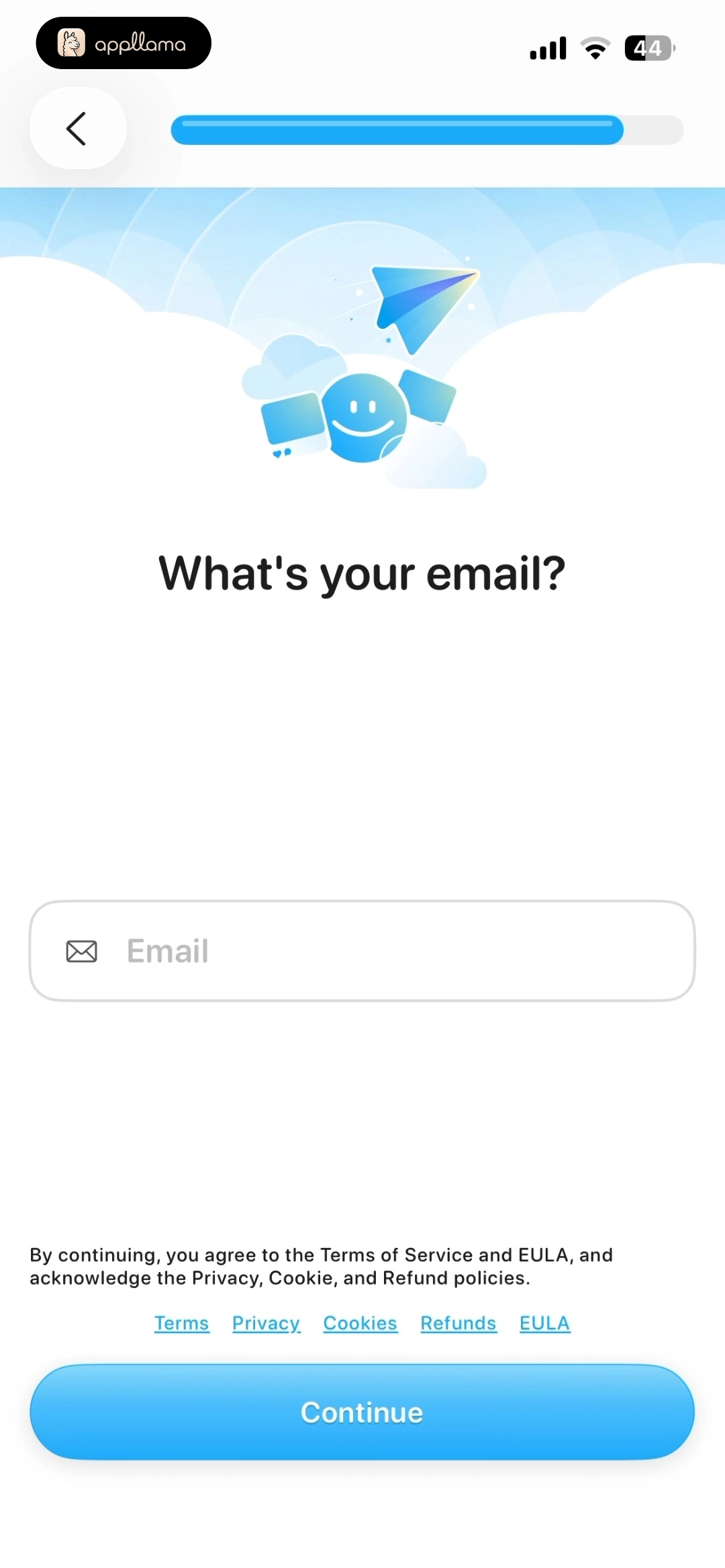 Email Address Entry
