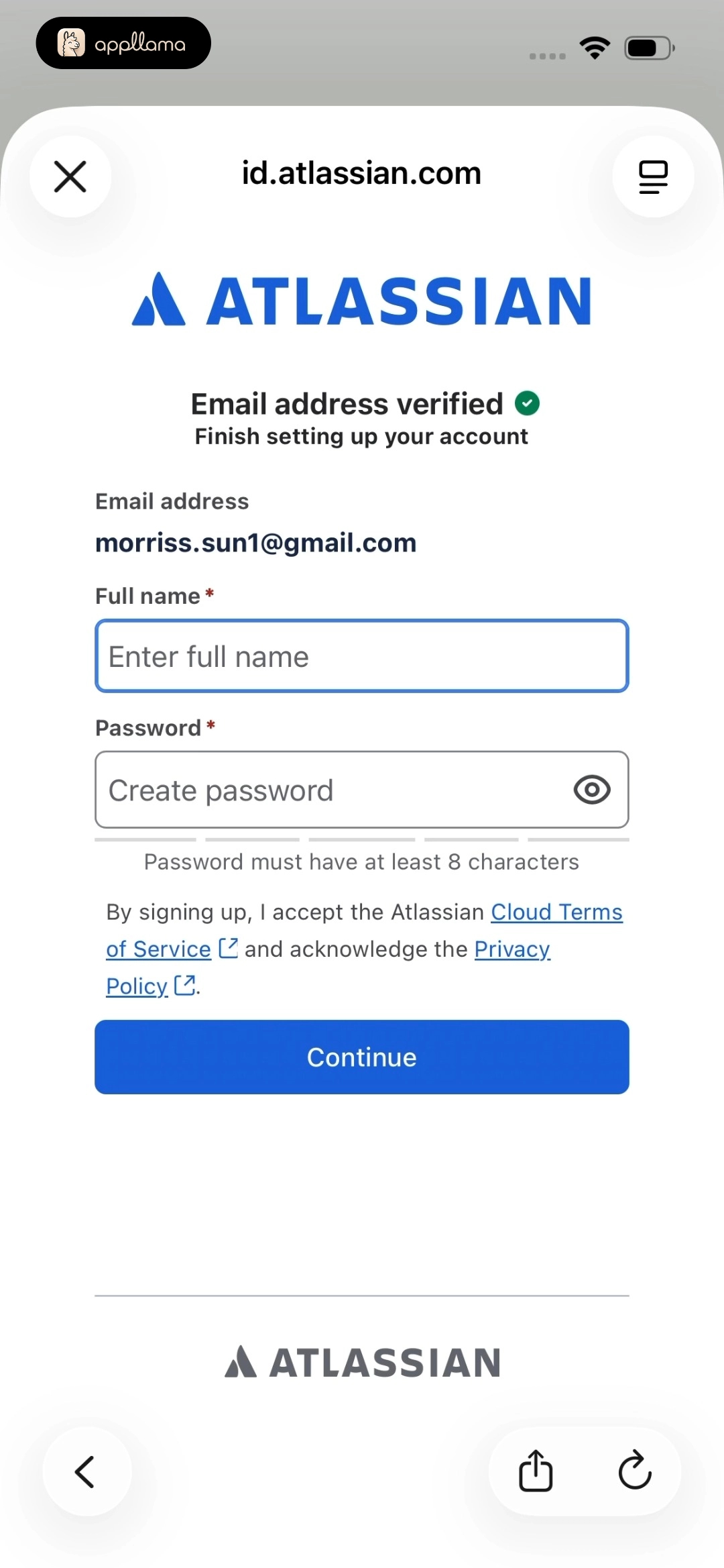 Account Profile Setup
