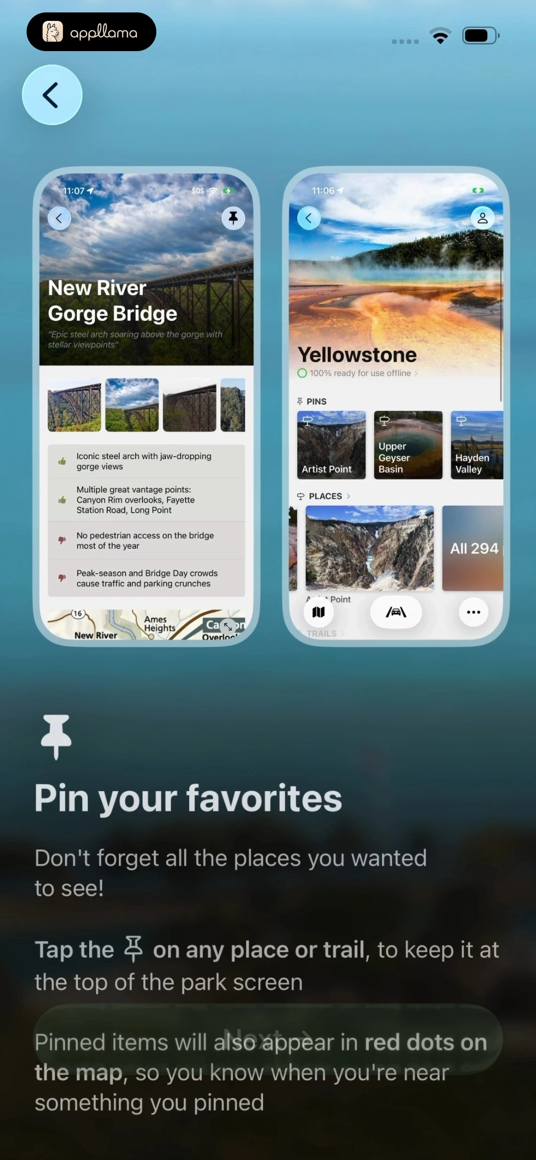 Favorites Feature