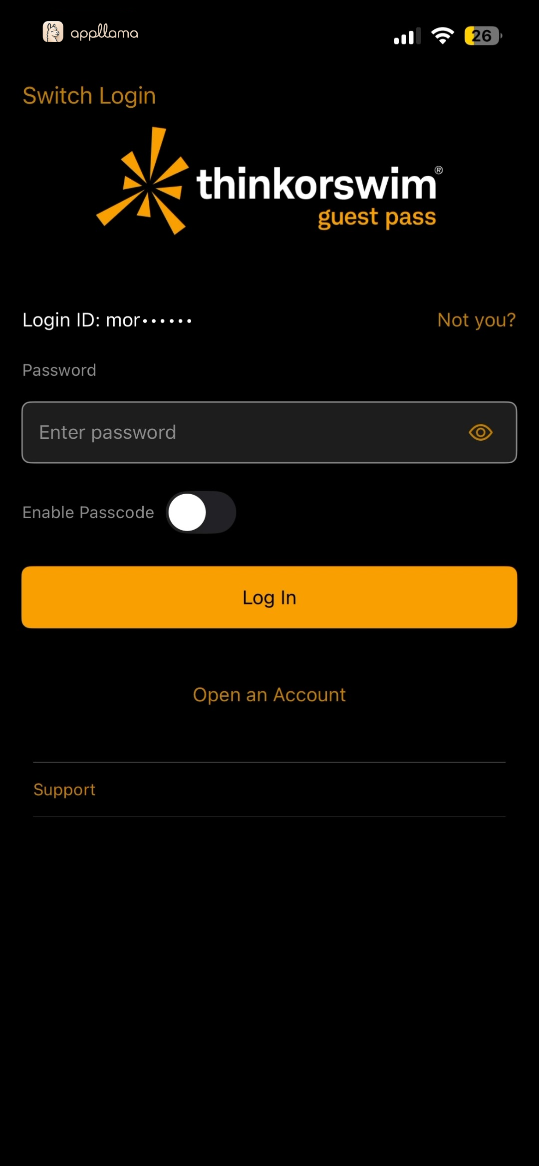 Guest Pass Login