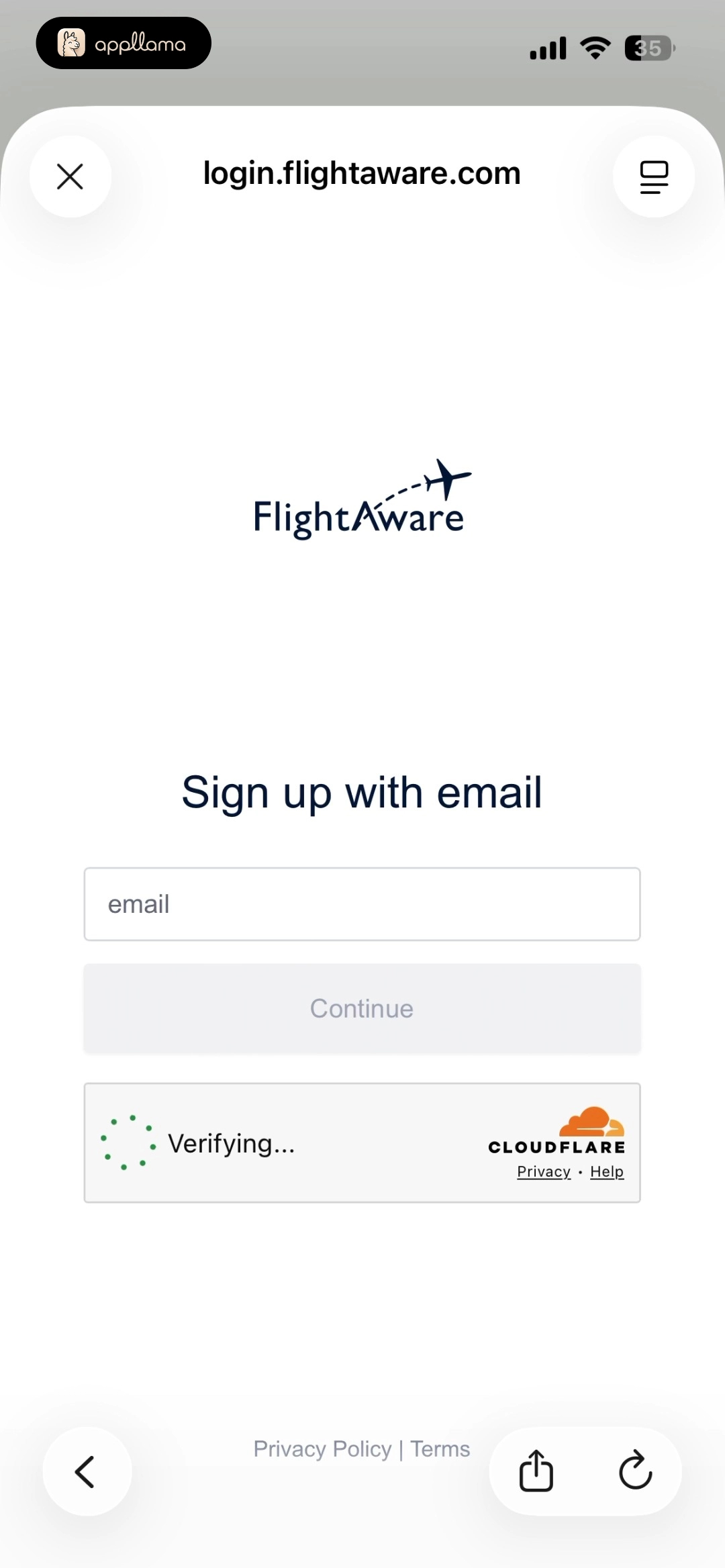 Email Sign Up