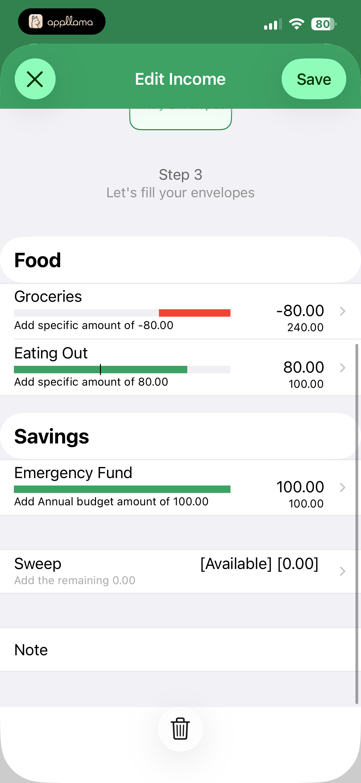 Income Allocation