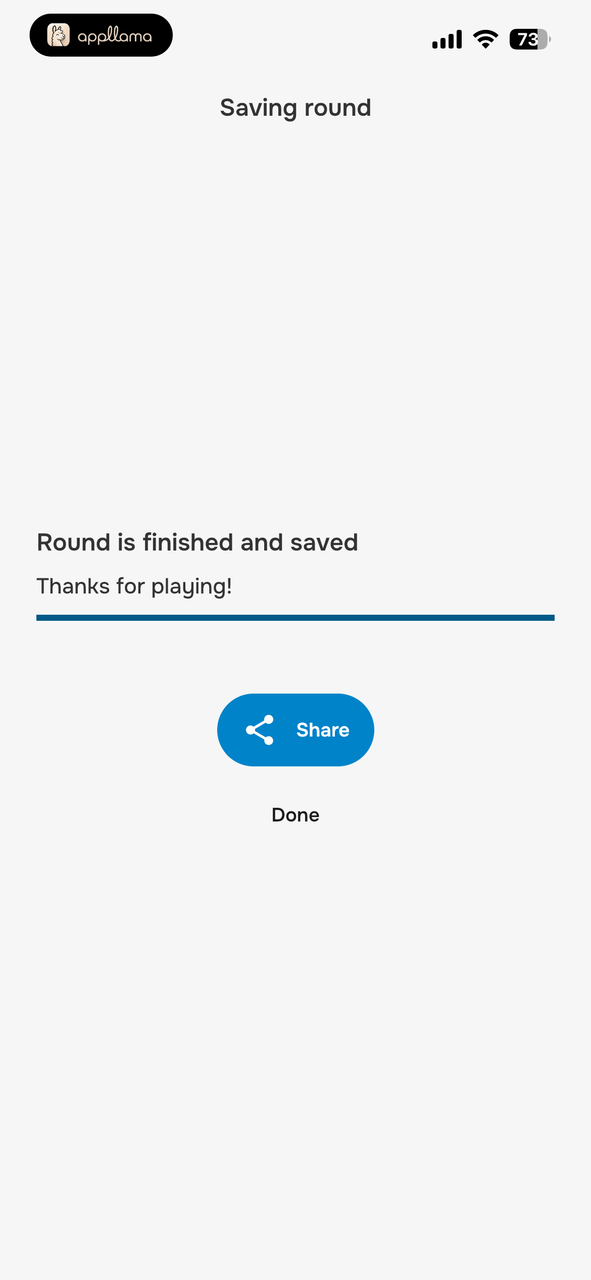 Saving Round