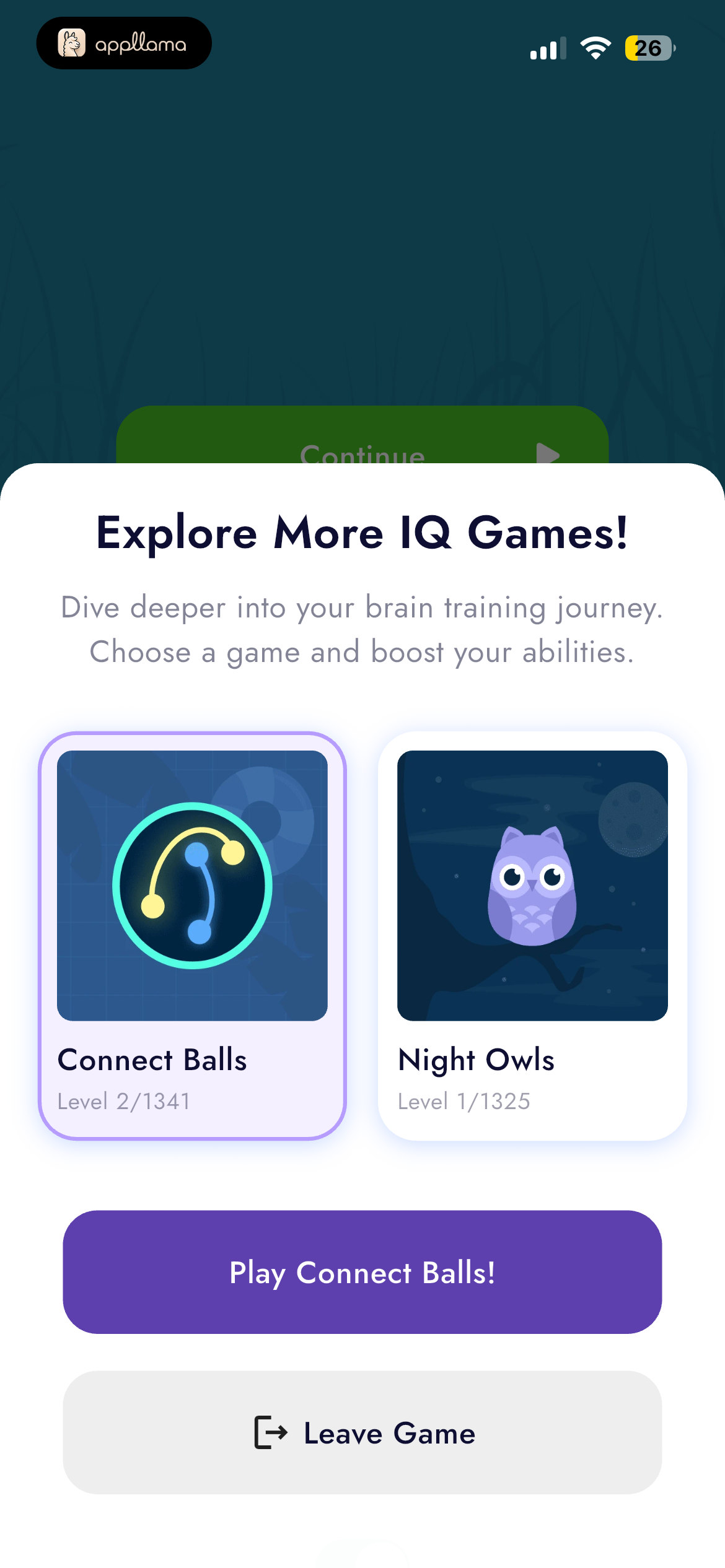 Game Exit Recommendations