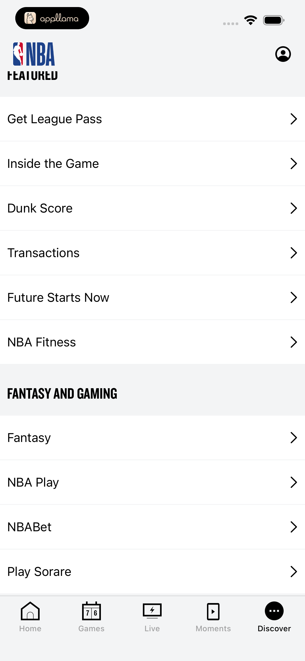 More Links Menu