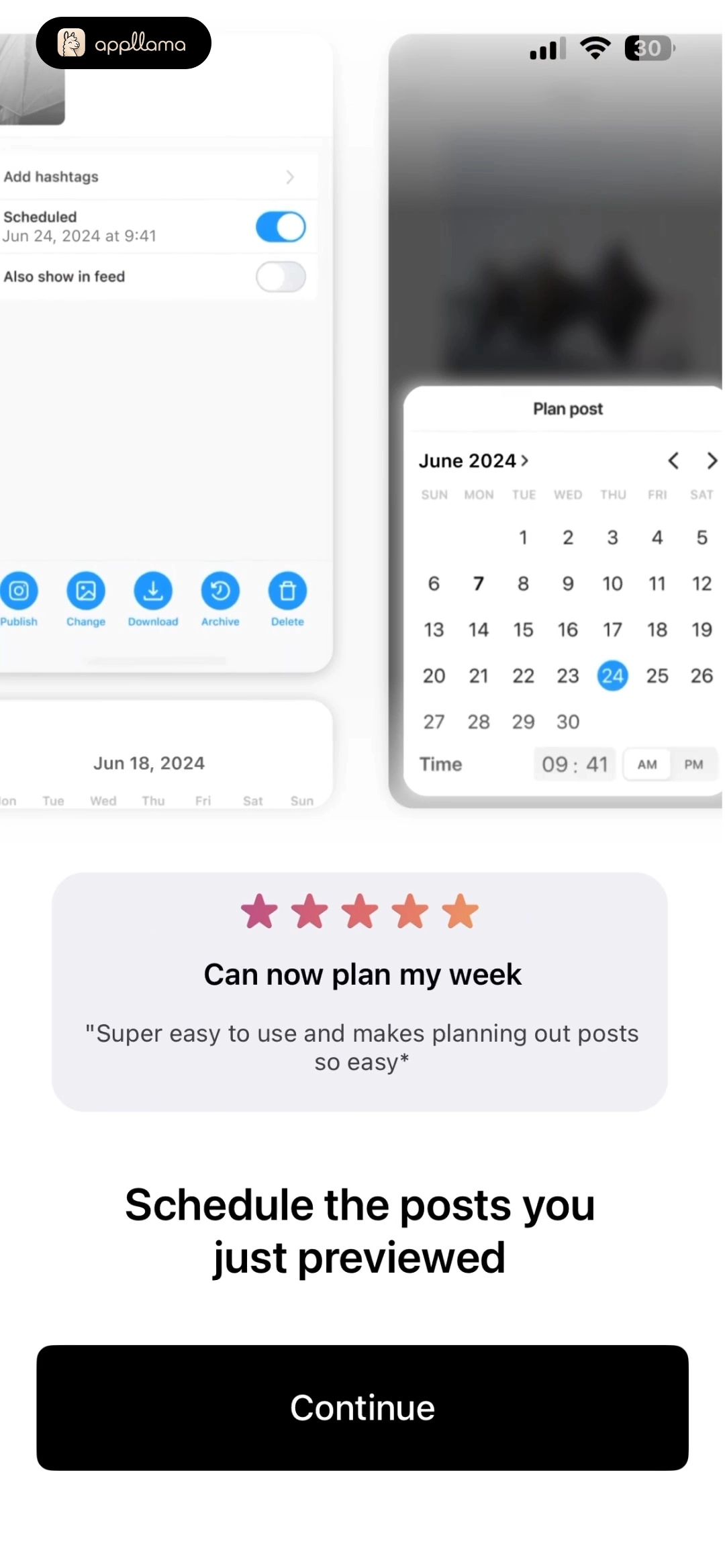 Scheduling Feature Intro