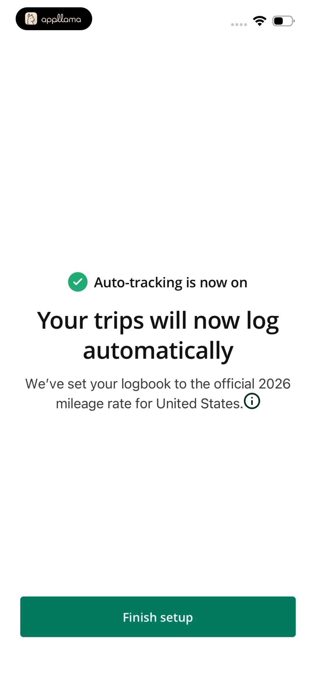 Auto Tracking Success