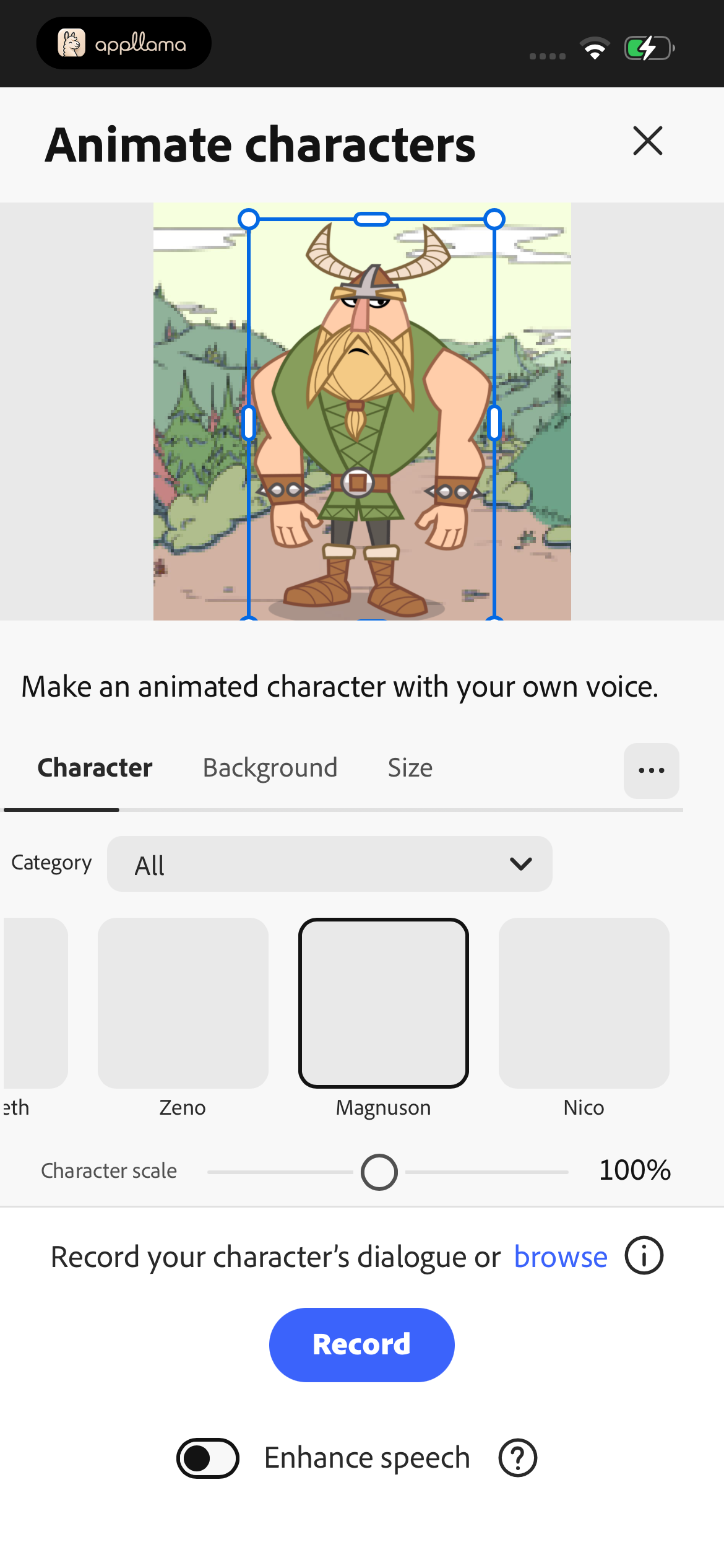 Animate Characters