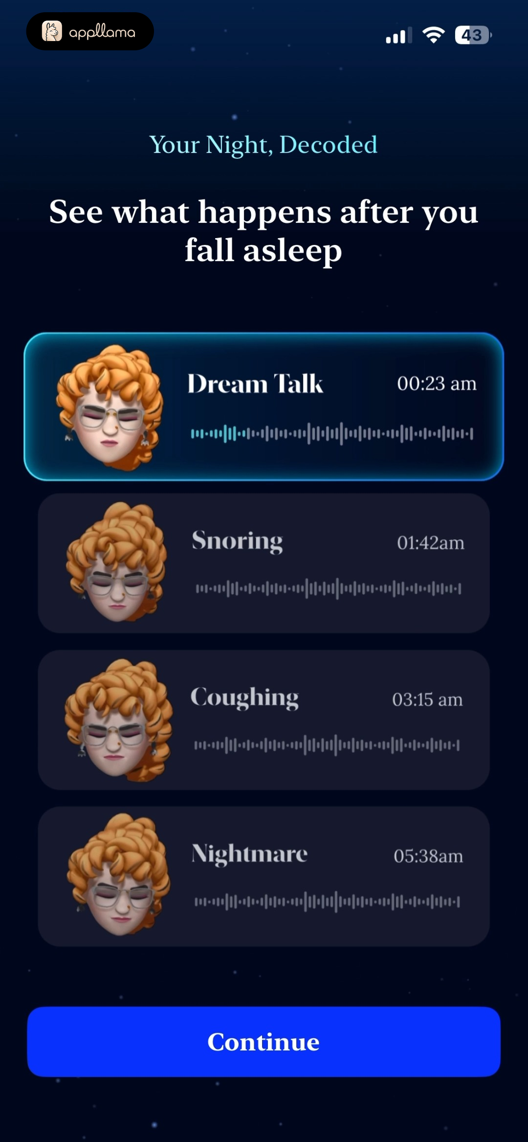 Sleep Event Preview