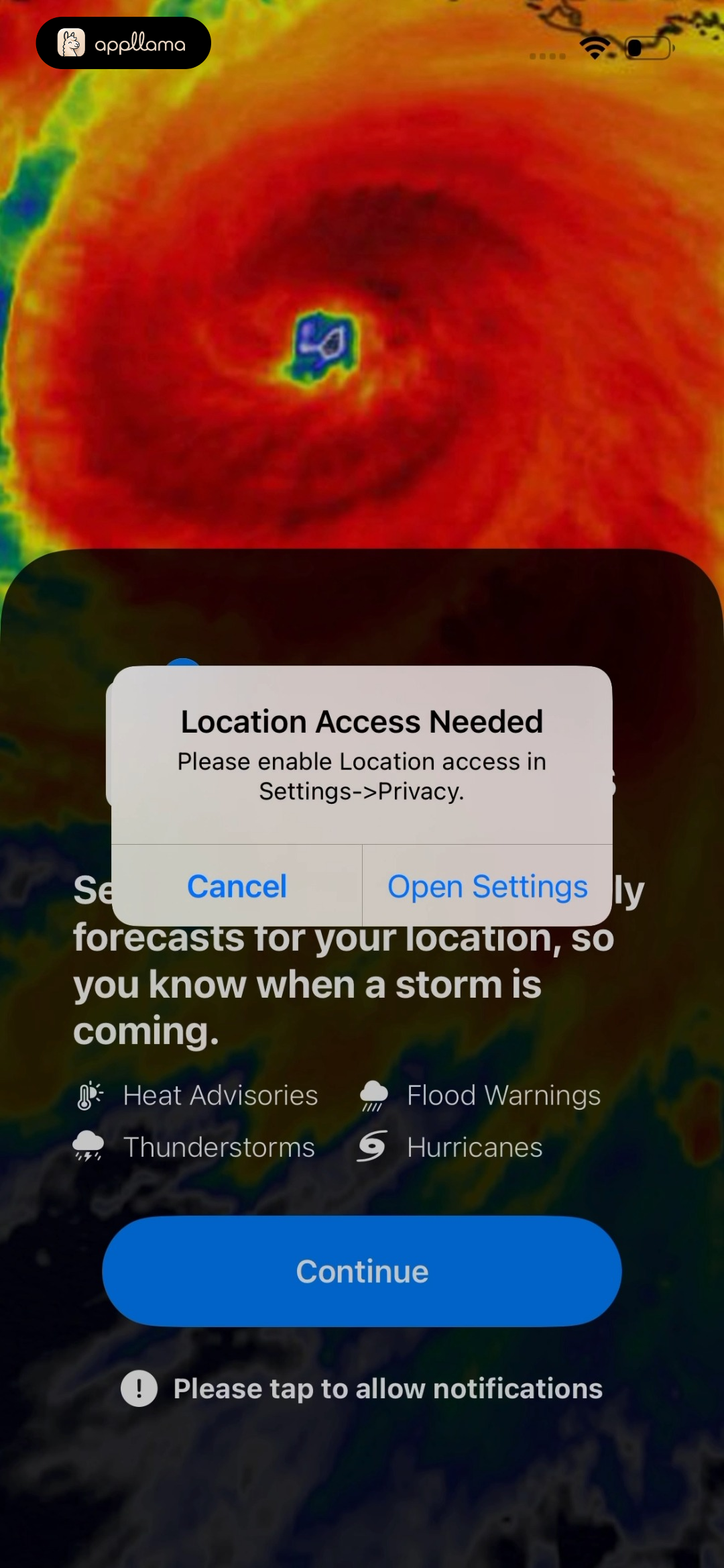 Location Access Alert