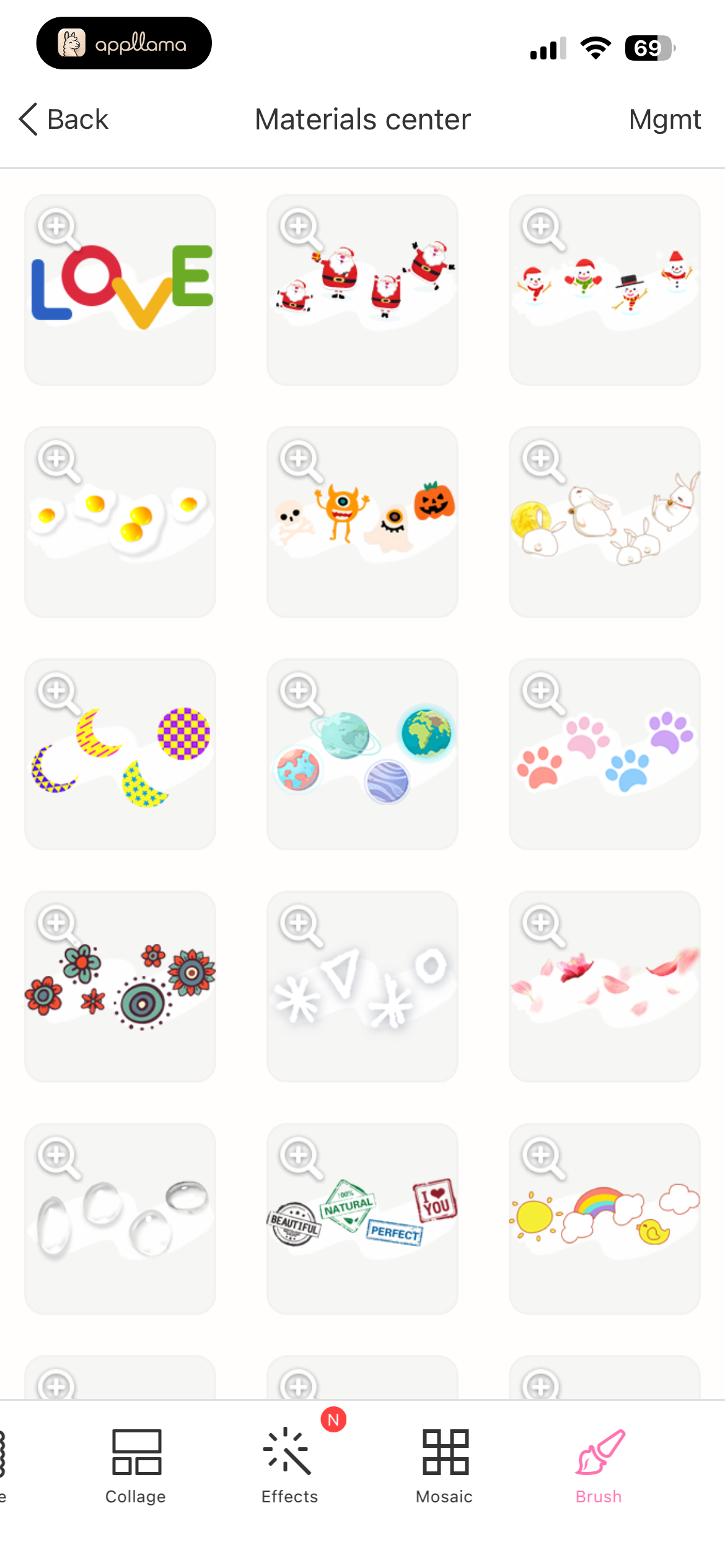 Sticker Grid