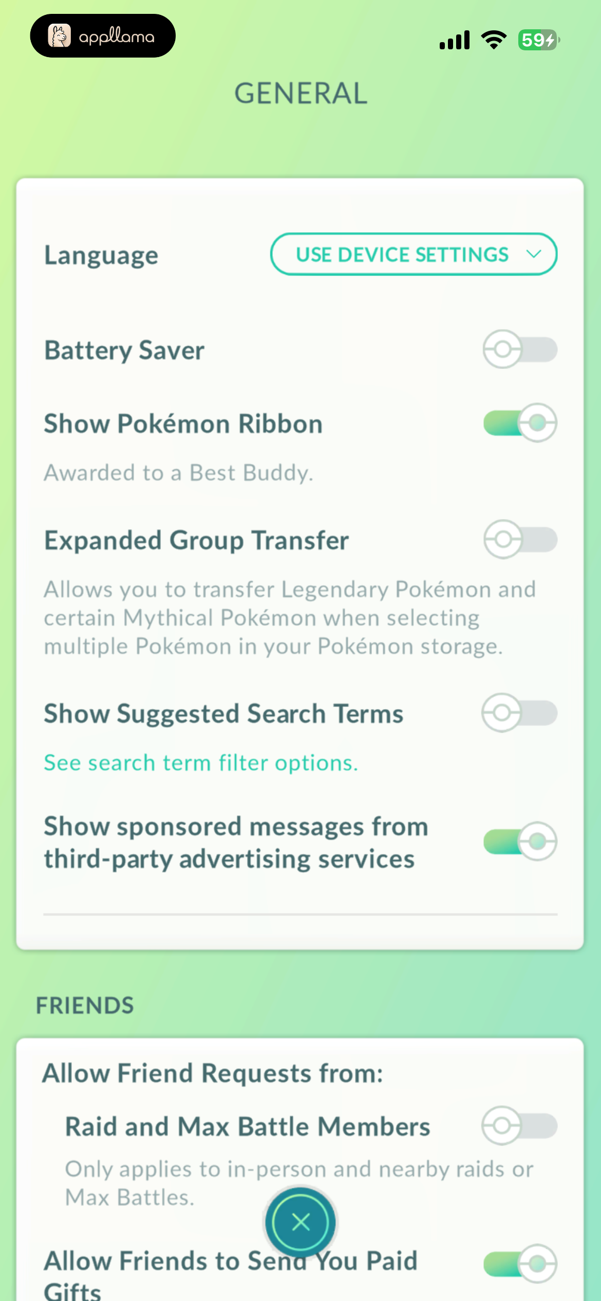 General Settings