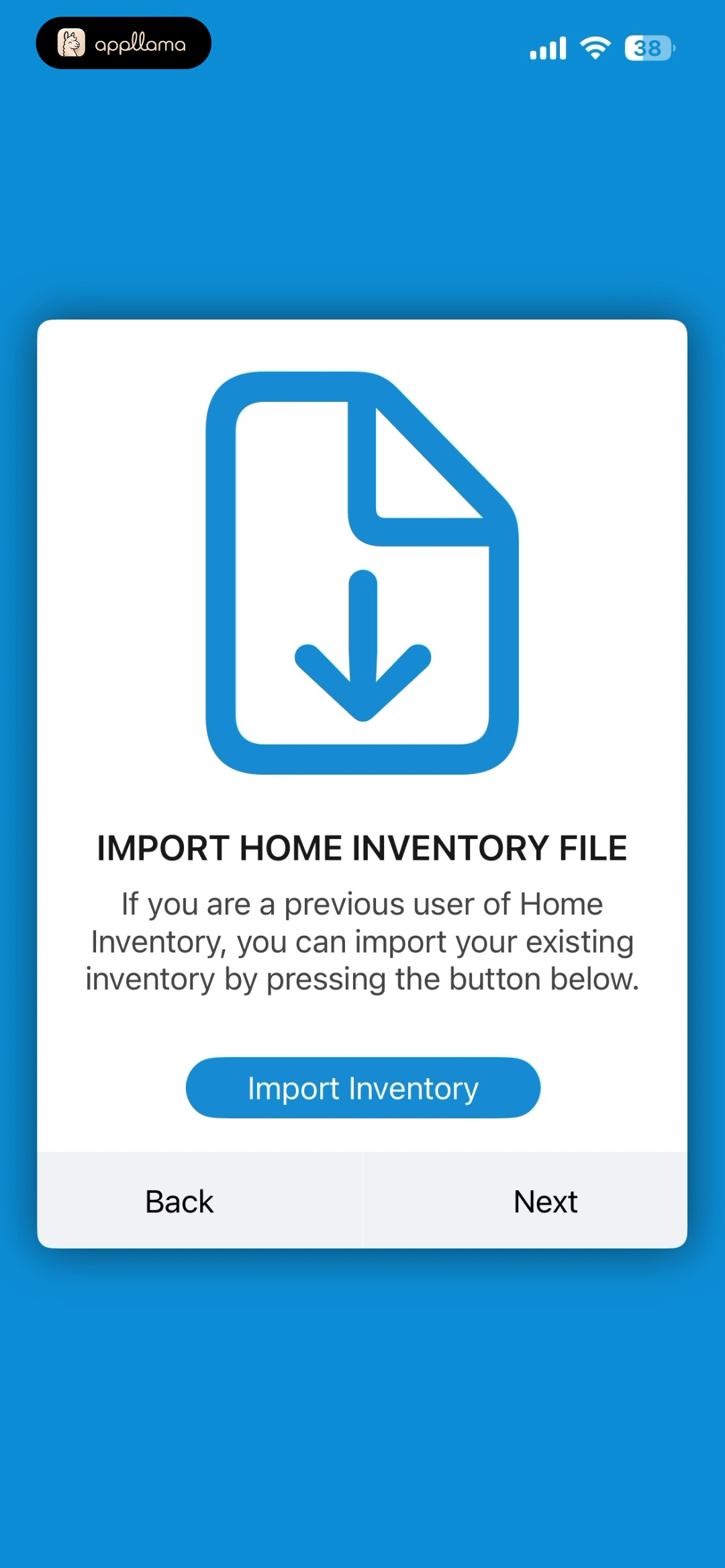 Inventory Import