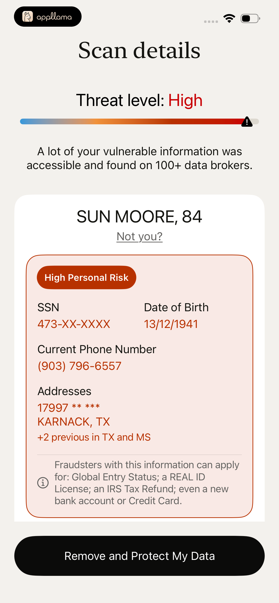 Scan Details