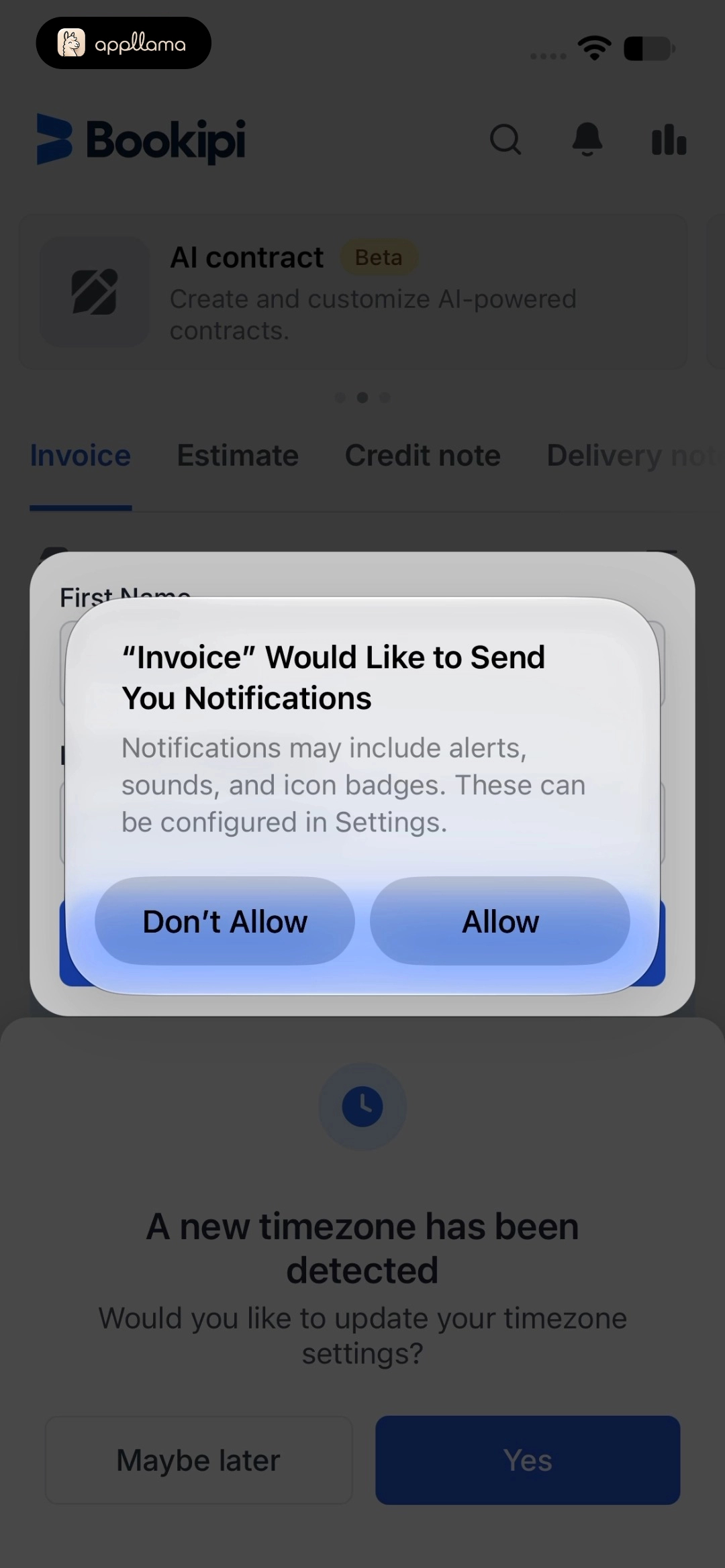 iOS Notification Permission