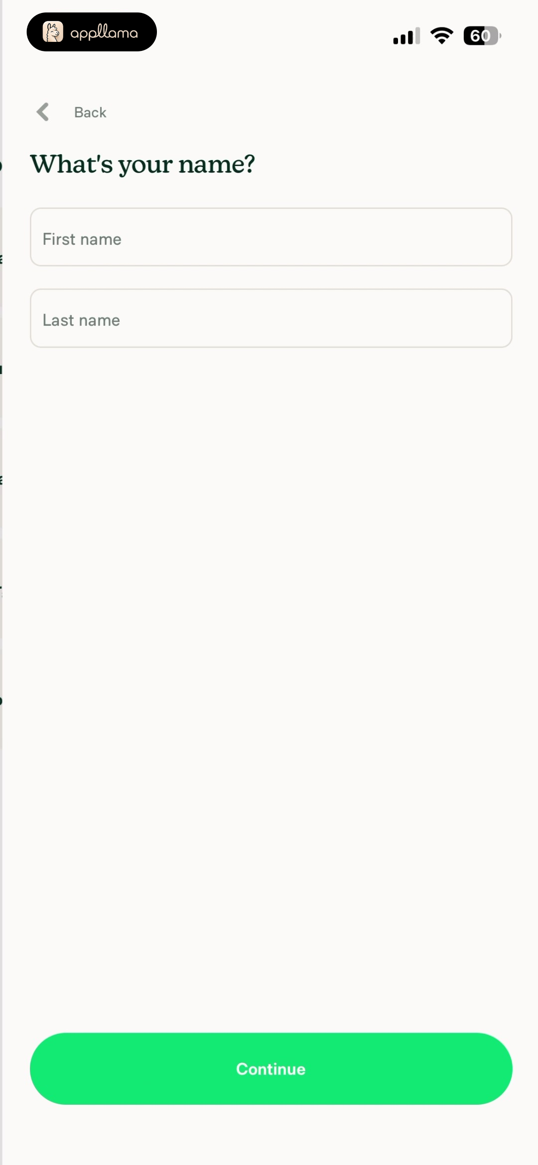 Name Entry