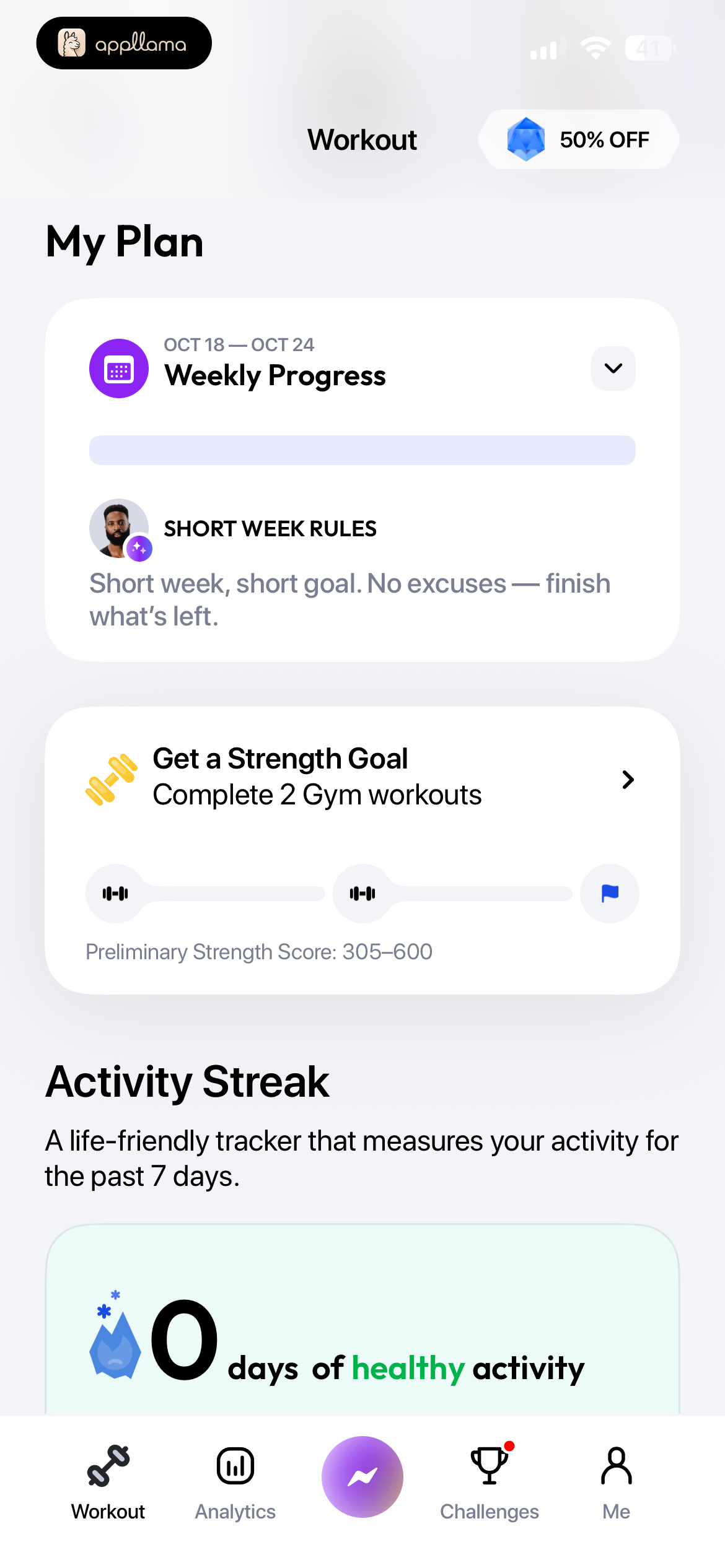 My Workout Plan