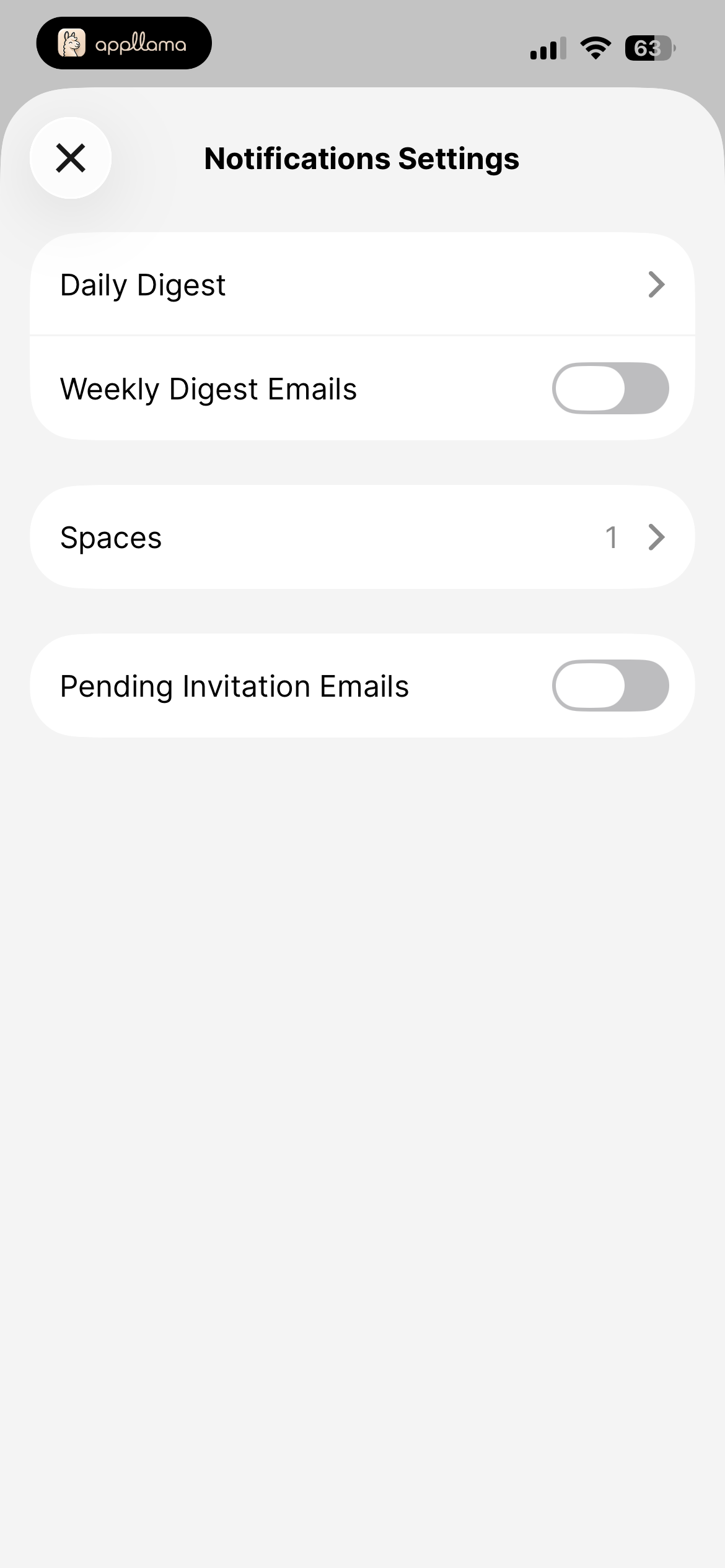 Notification Settings