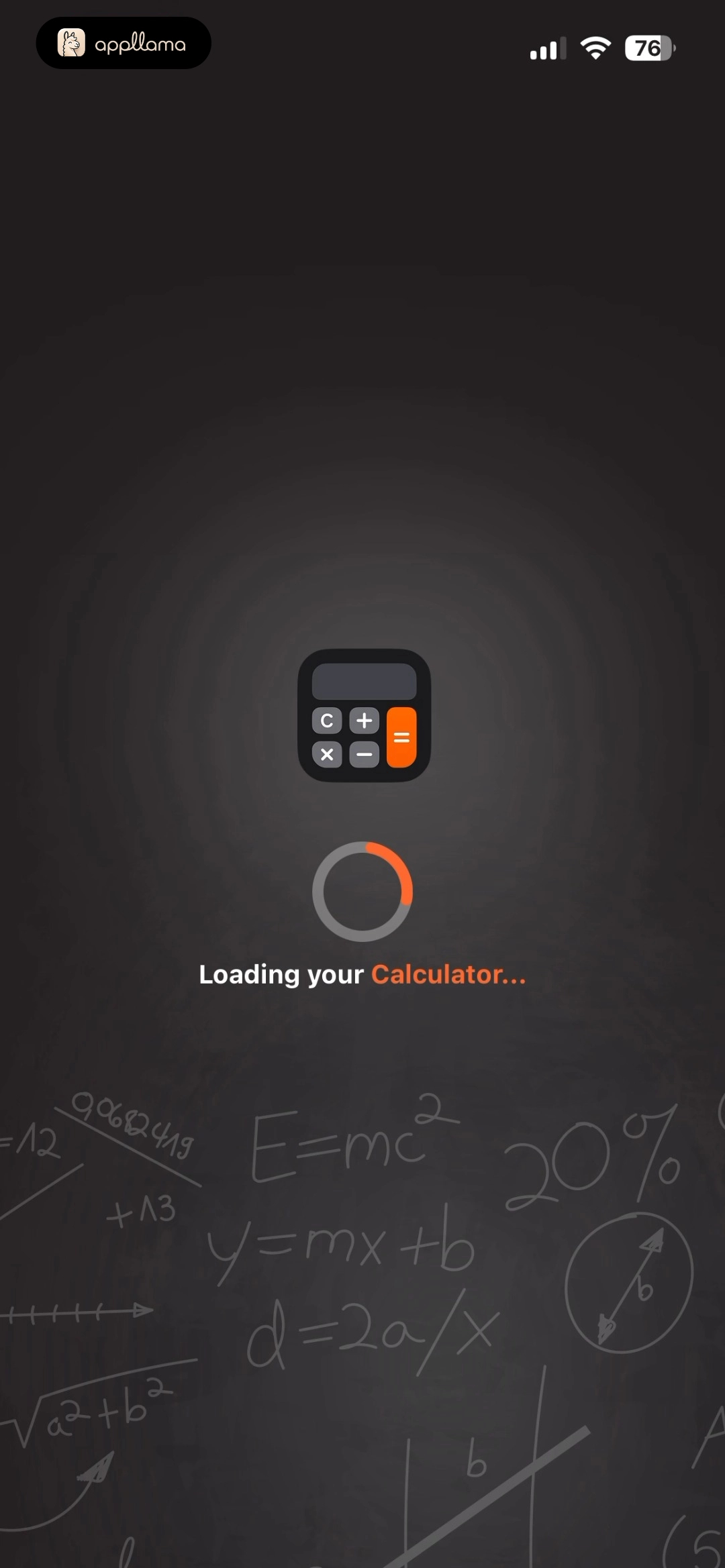Calculator Loading