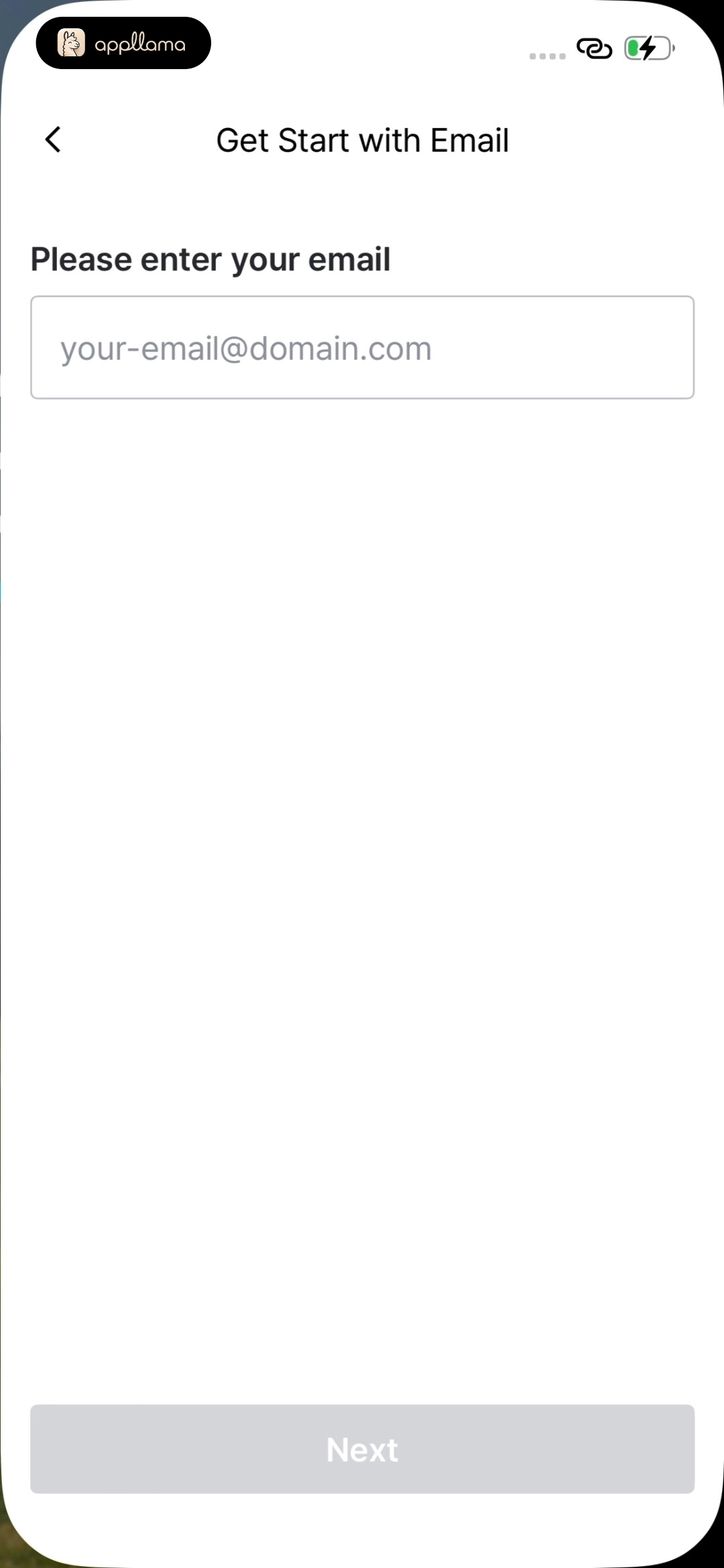 Email Entry